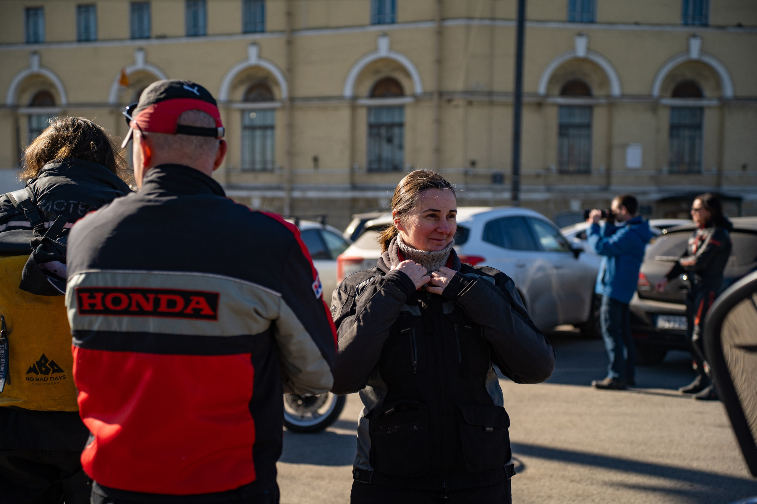 Весенний прохват мотоклуба Normans Riders MC. Концертный и репортажный фотограф в Санкт-Петербурге Слава Пахомов