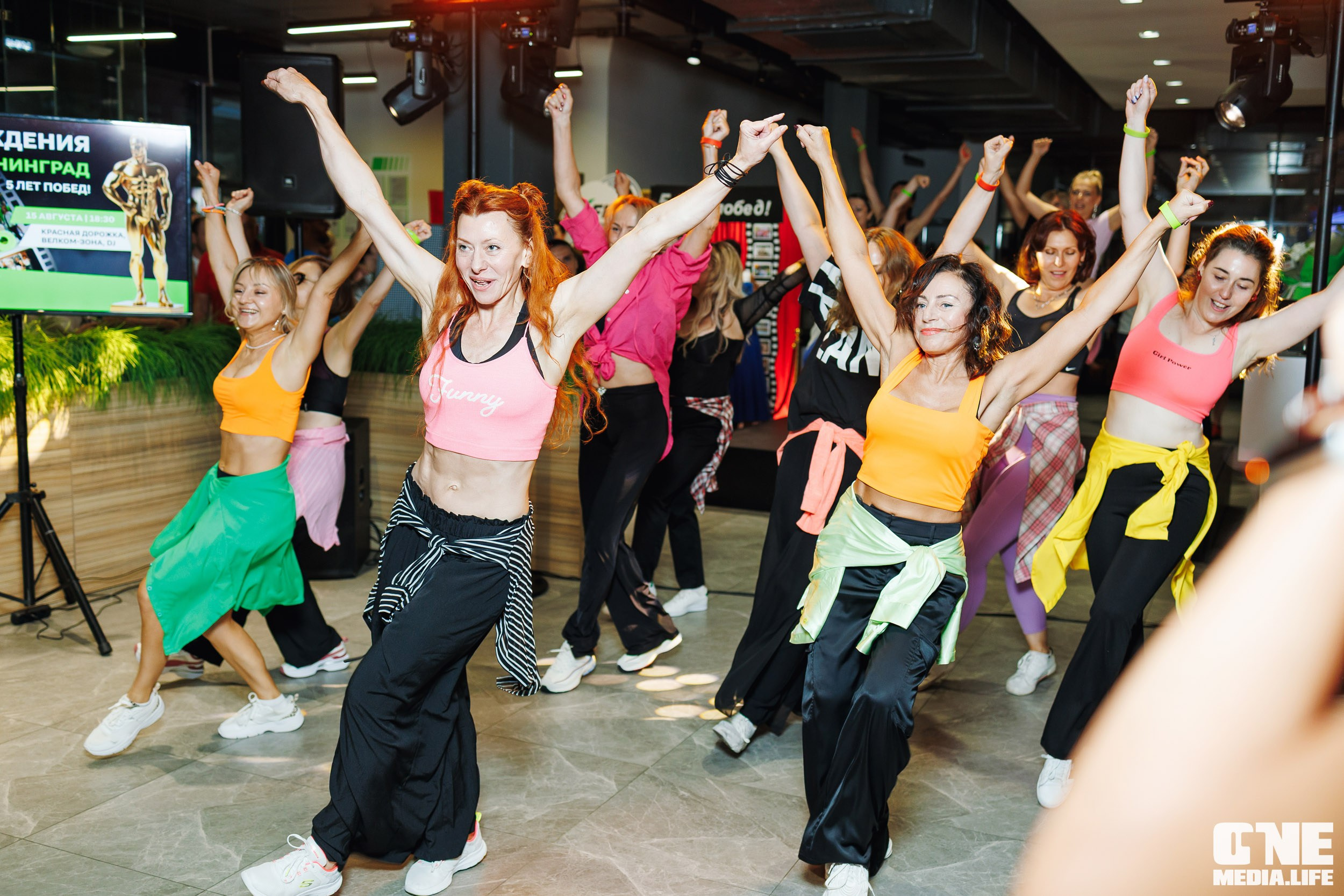 Фоторепортаж с 5-летия фитнес-клуба X-Fit. One Media Life: фоторепортажи, фотоотчеты с мероприятий и заведений