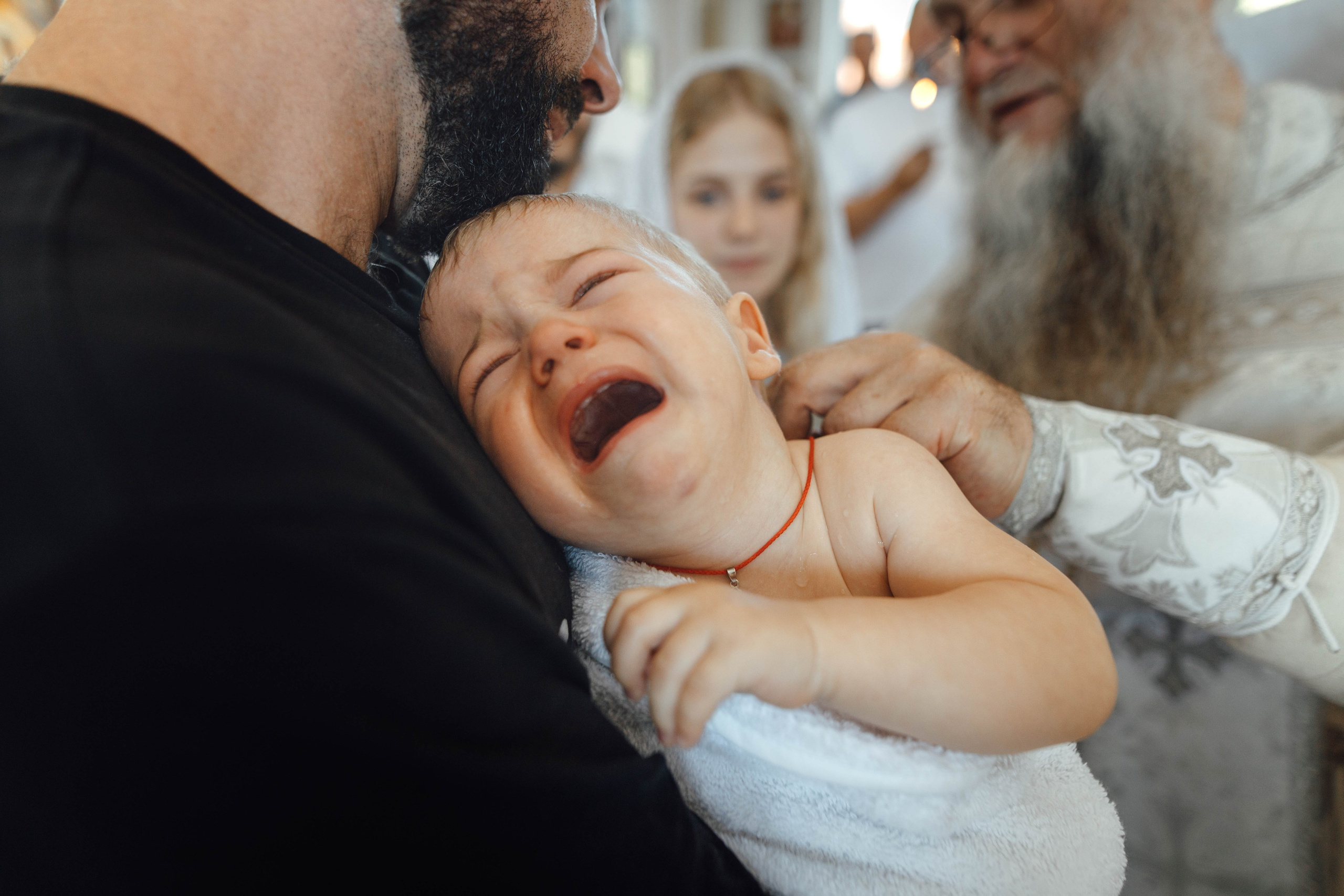 Крещение Энвера (Михаила), д. Колядищи, храм Успения Пр. Богородицы, август 2025