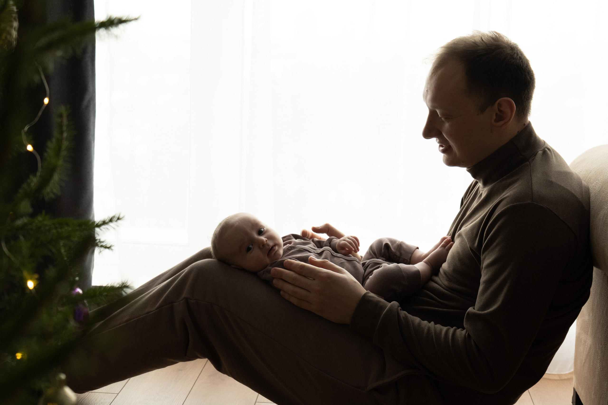 Домашняя новогодняя фотосессия с малышом. Фотограф видеограф Ольга Василевская