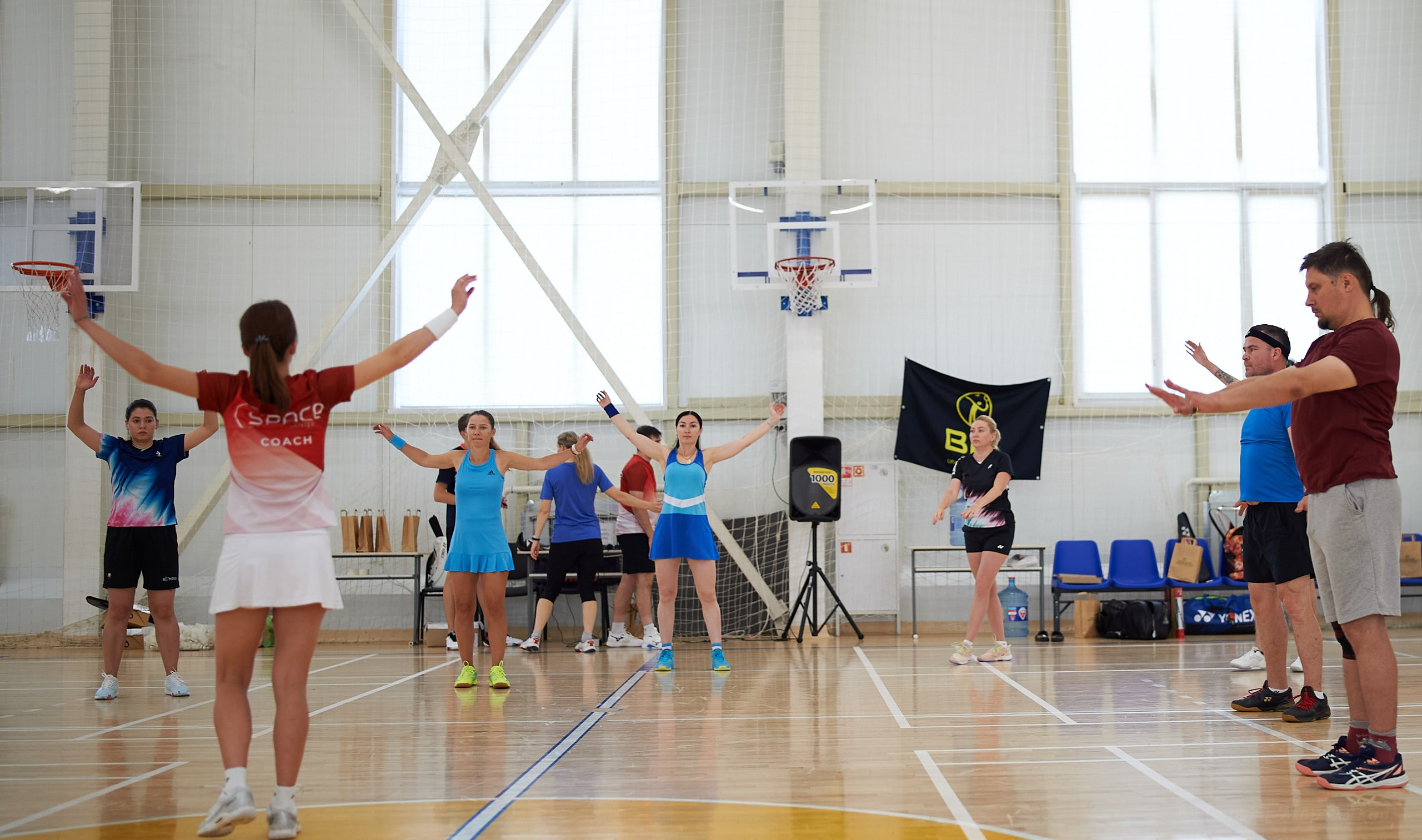 Бадминтон. Мастер-класс Любови Сухановой. Ижевск. 20.07.2024. Спортивный репортажный фотограф в Ижевске Сергей Мерзляков