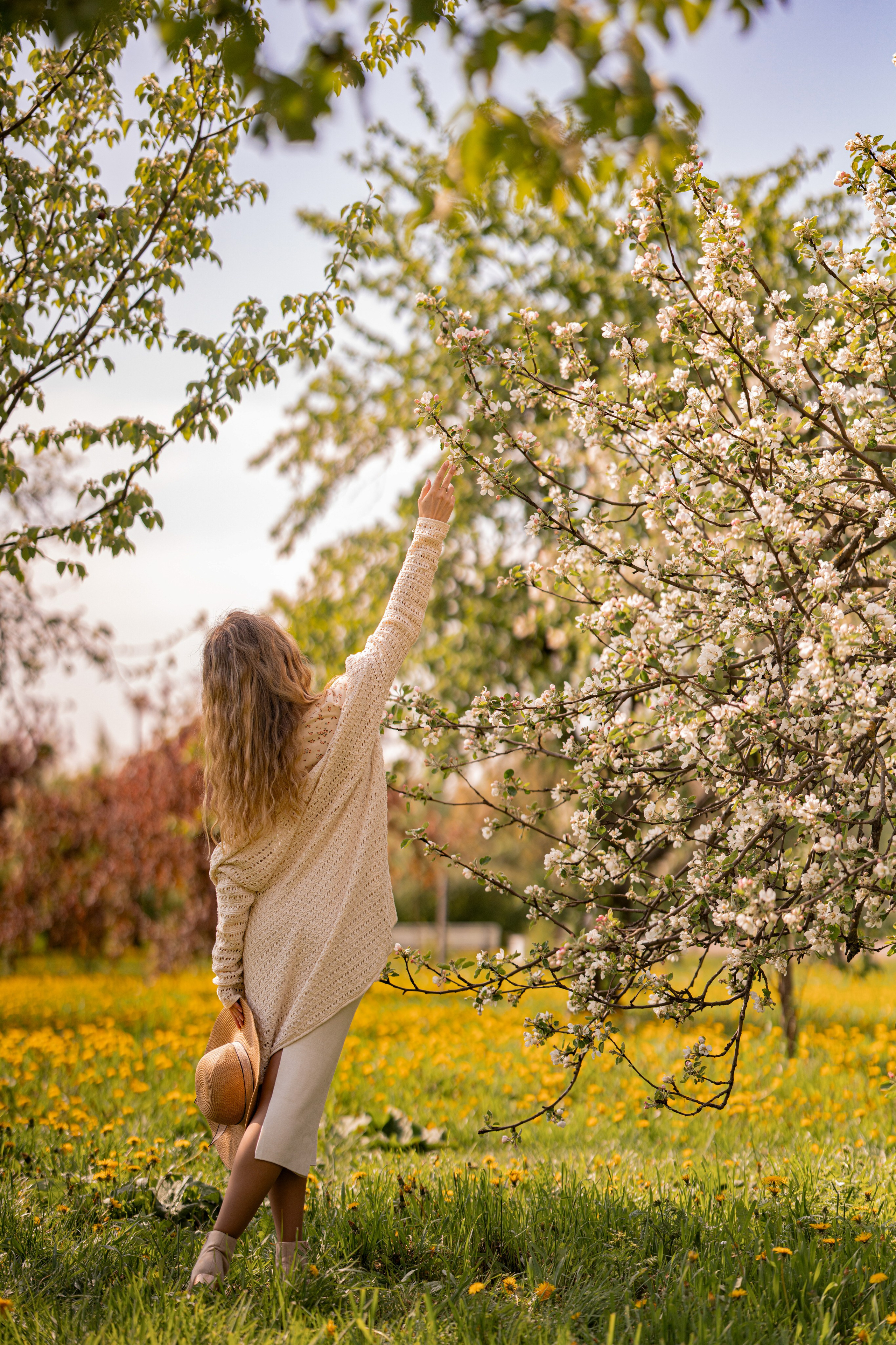 Весенняя сказка Марии в цветущем саду. Семейный и портретный фотограф в Санкт-Петербурге Татьяна Гримоть