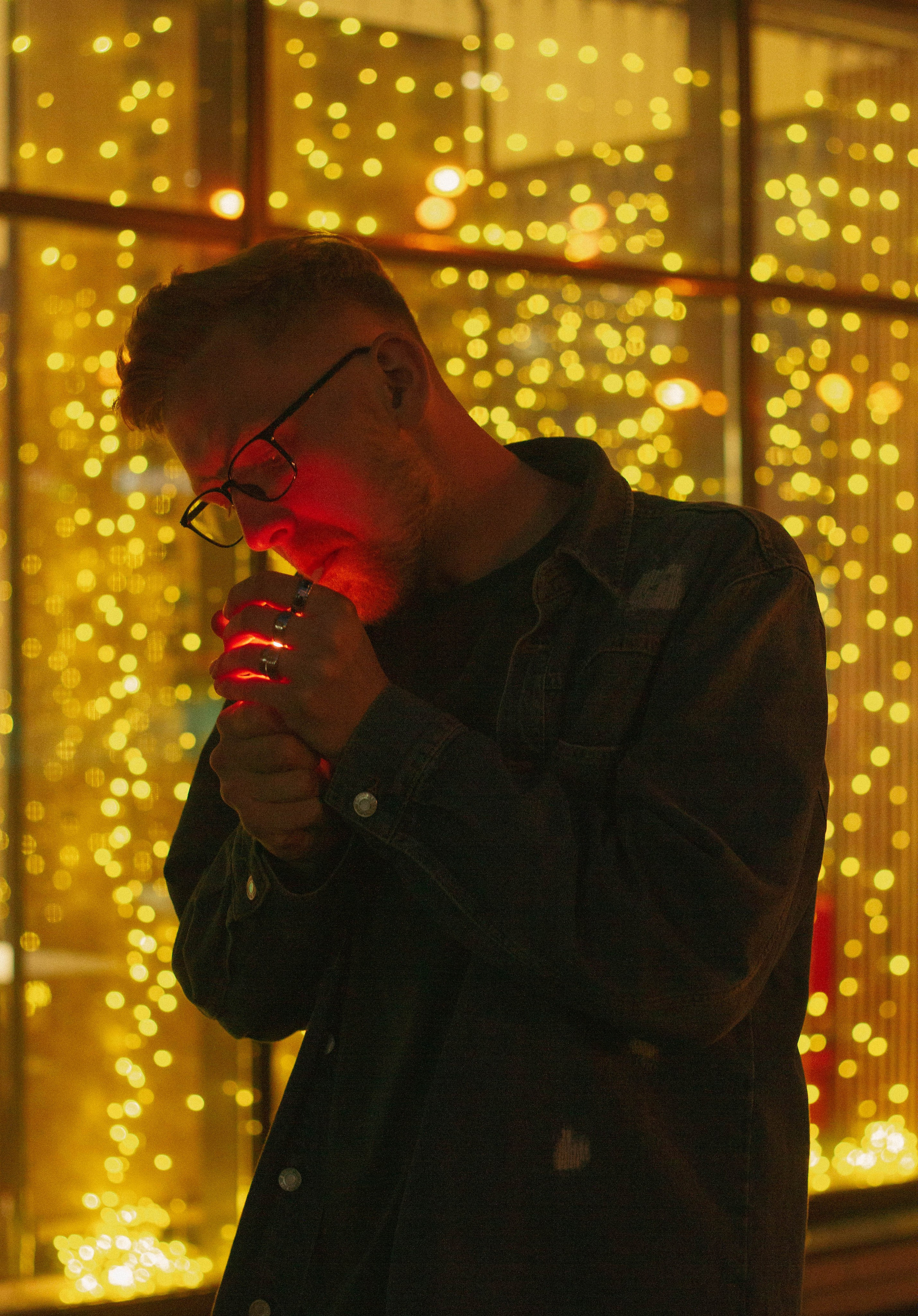 Ночь. Фотограф в Новокузнецке