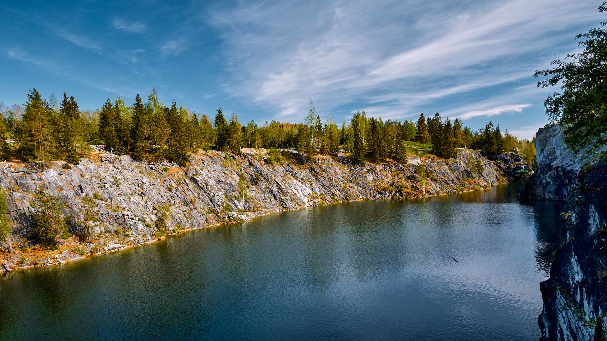 Карелия. Мраморные озера Рускеала