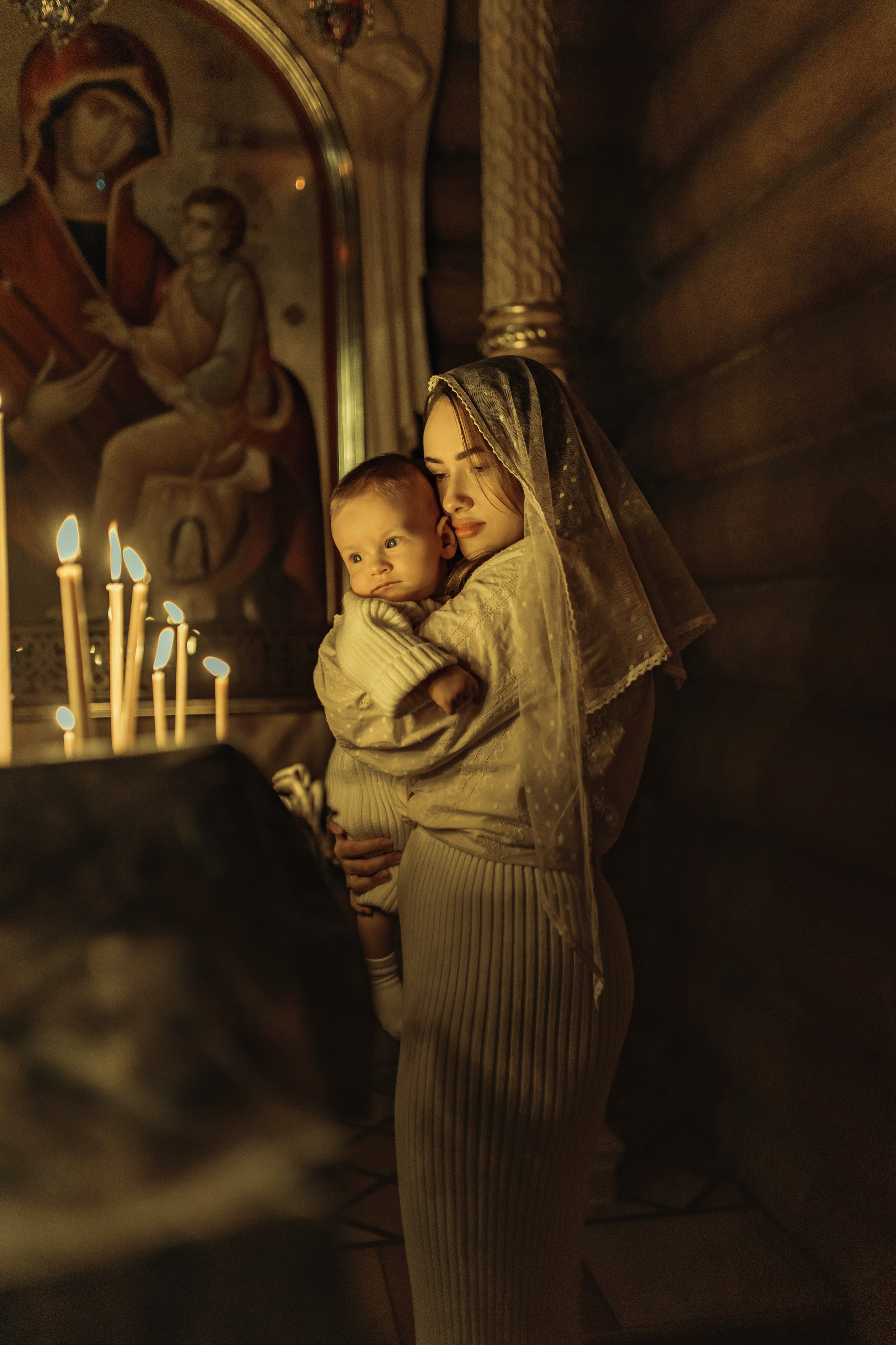 Крещение Демида, храм Святой Троицы, декабрь 2025