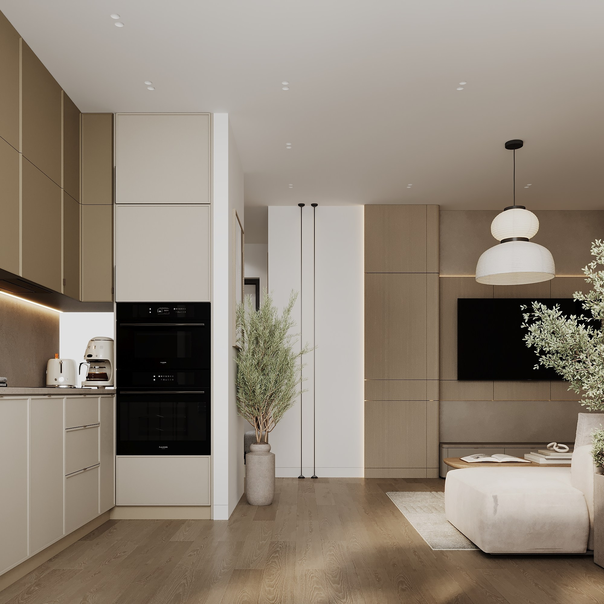 ЖК «Аль-Фараби 27», 73 м². Room Design Studio