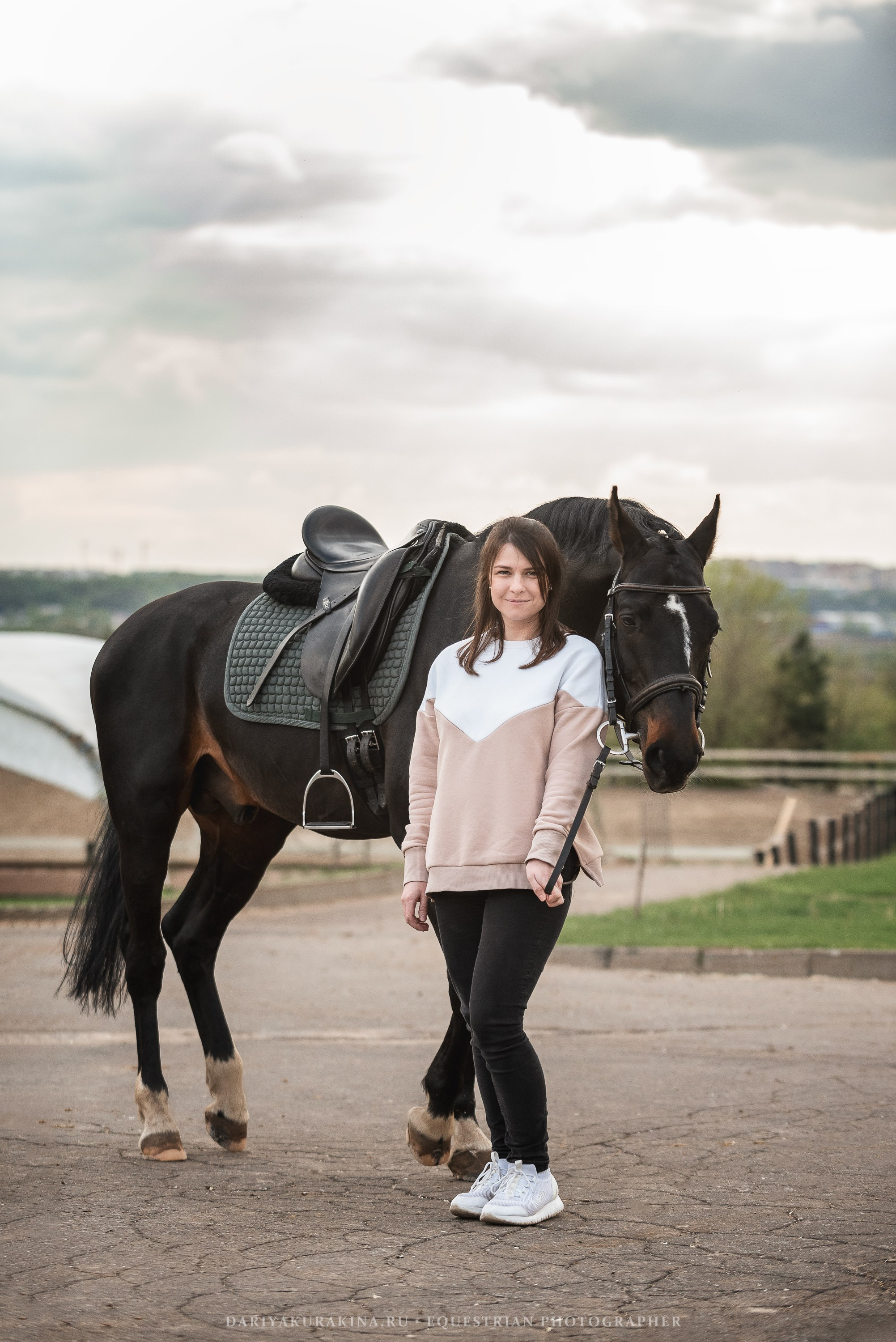 Ира, Боря и Ника с Кливом, HORSIO. Конный фотограф Куракина Дарья • Фотосессии с лошадьми