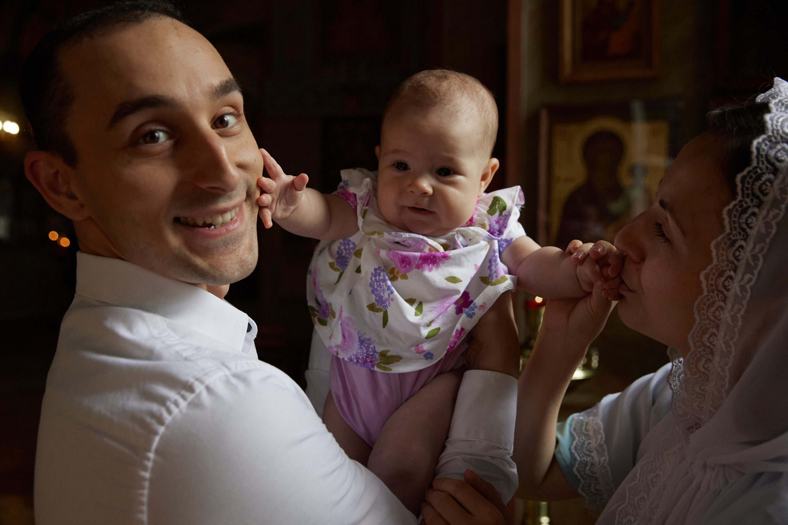 Крещение Анюты. Семейный фотограф в Москве Вера Гук