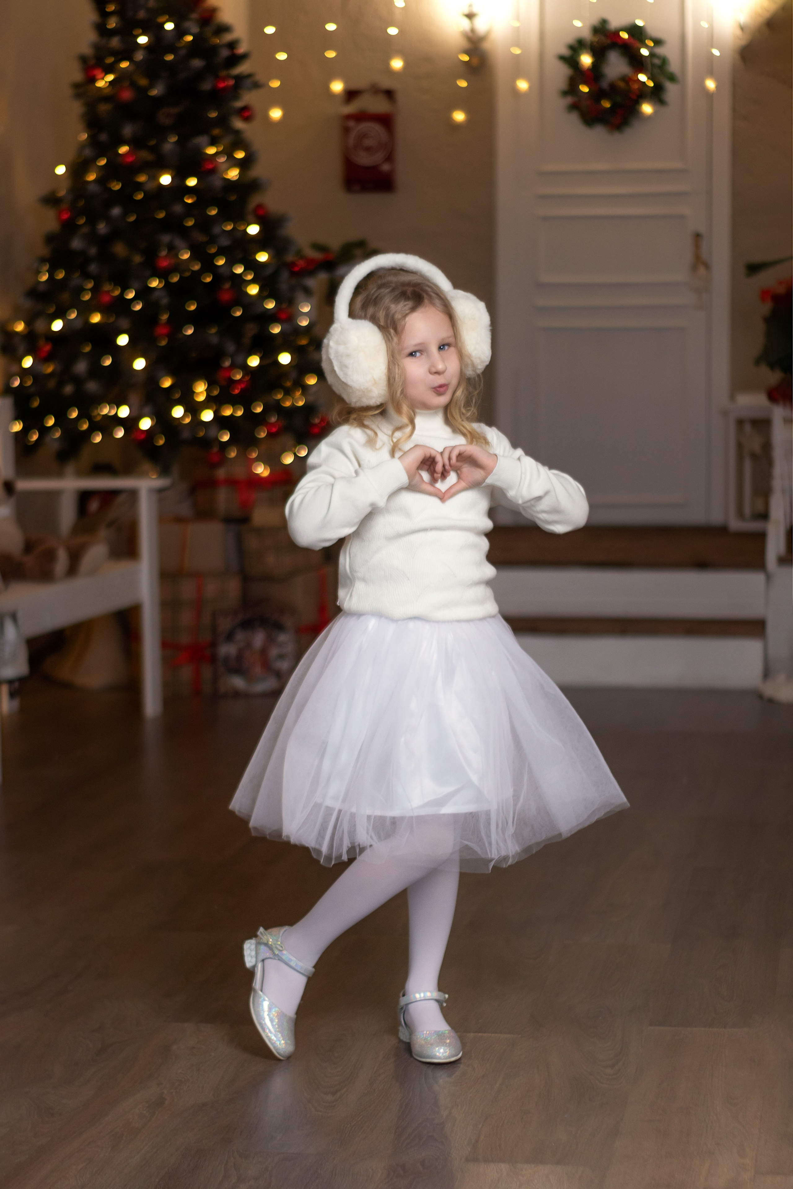 Елизавета и Арина Новогодняя. Детский и семейный фотограф Юлия Полянина