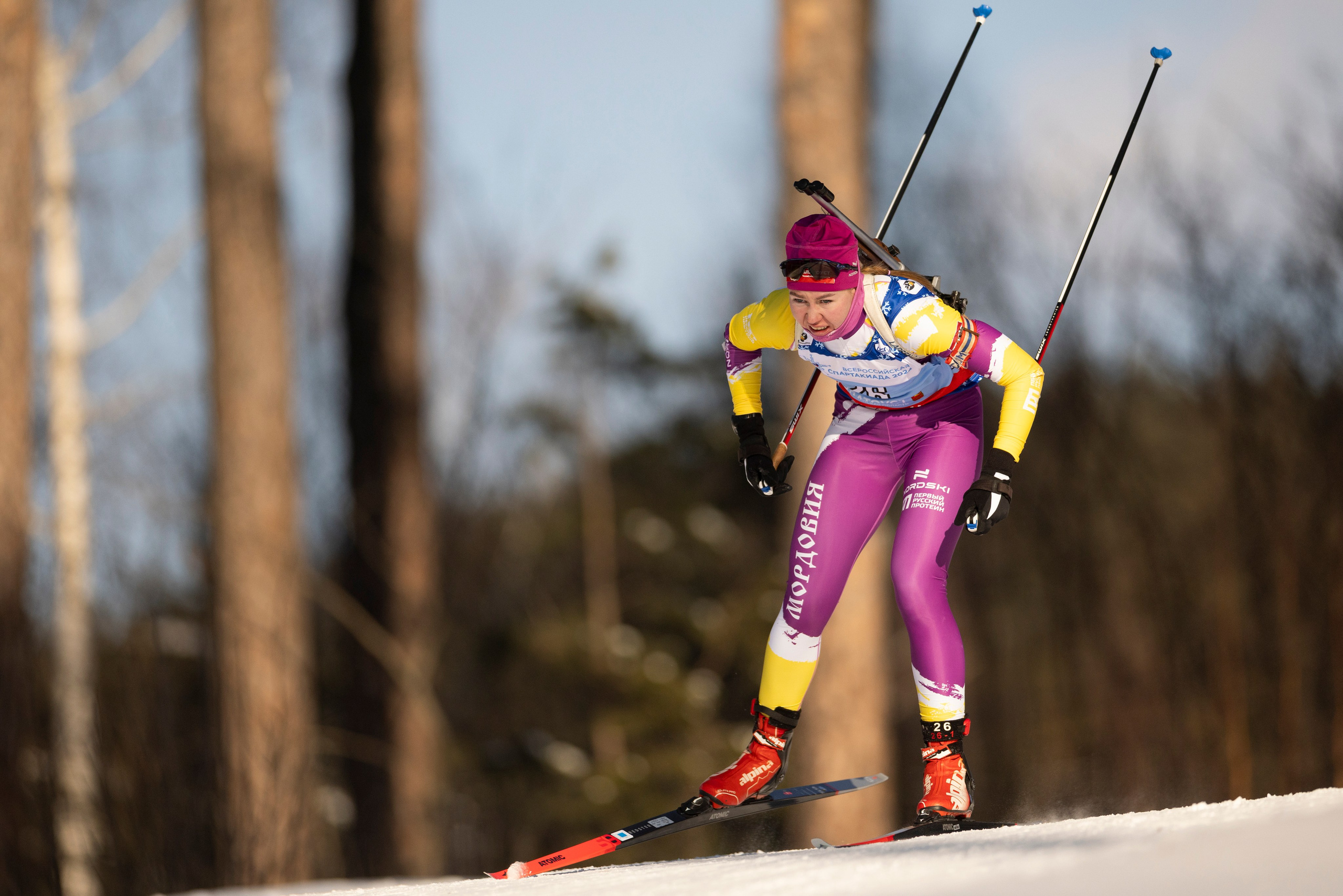 Всероссийская спартакиада по биатлону. Спринт. Женщины. Спортивный репортажный фотограф Казань Нафис Сиразетдинов