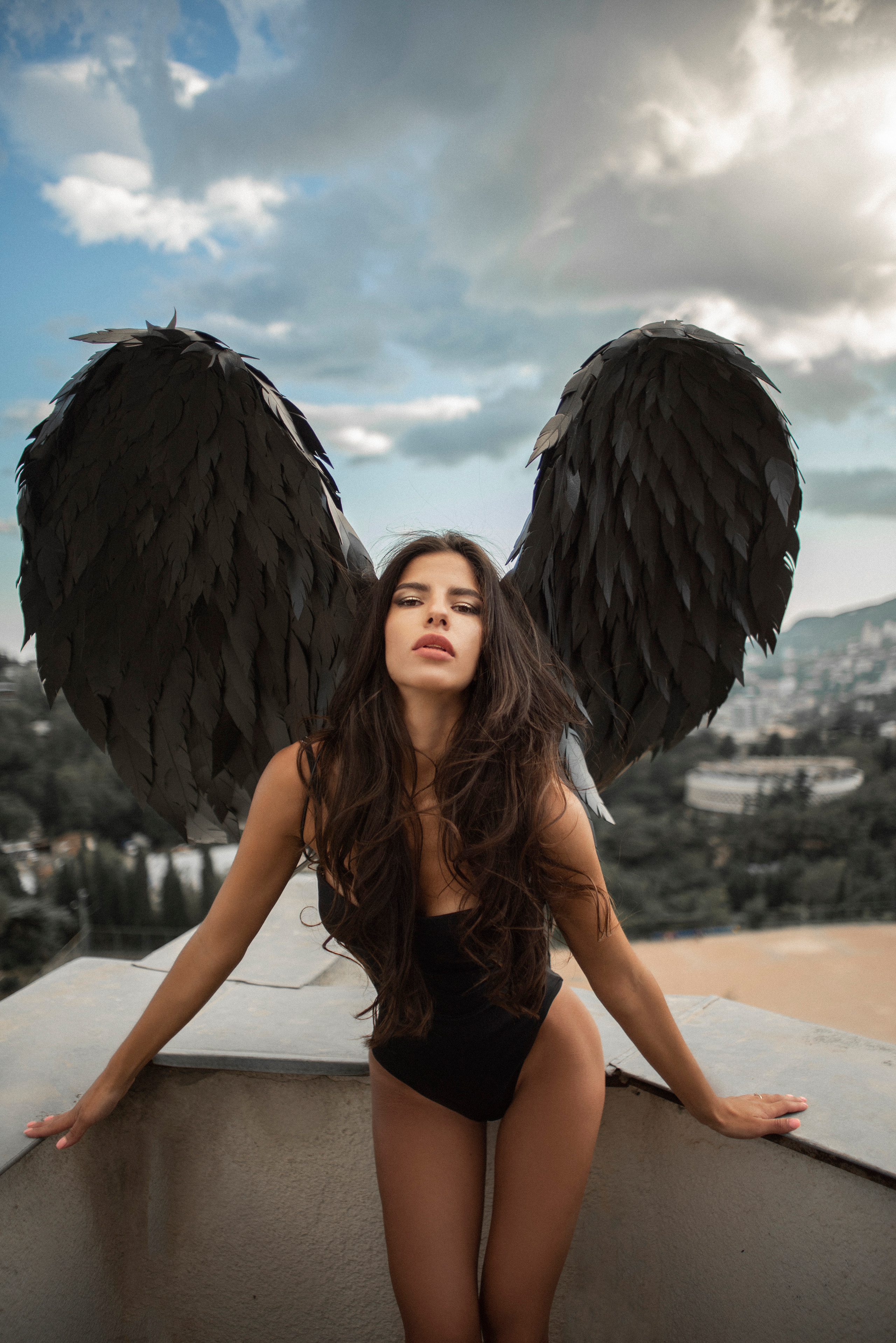 Фотосессия Марии в роли Ангела