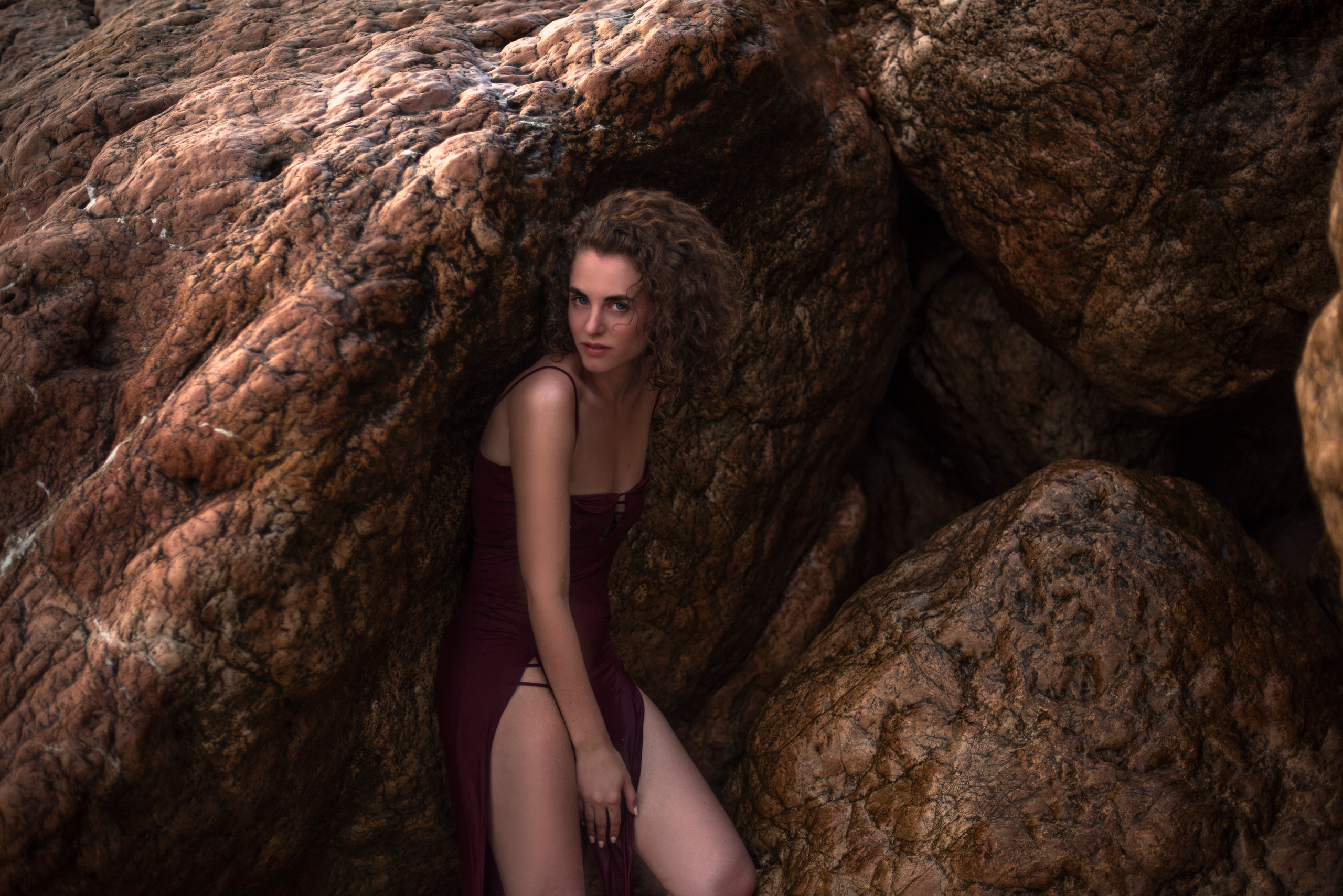 Фотосессия Елены на Крымском пляже у моря