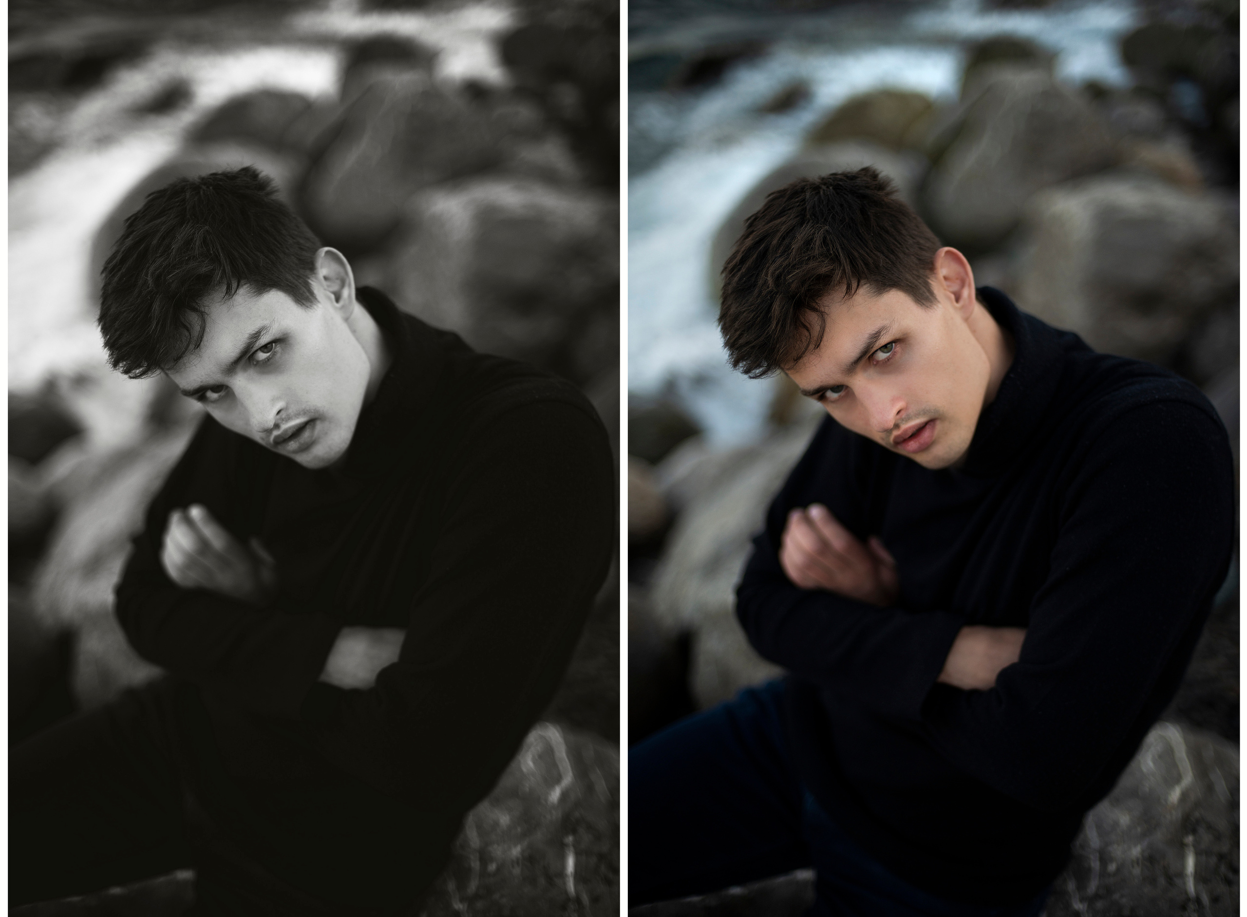 Весенняя фотосессия Димы на пляже Крыма