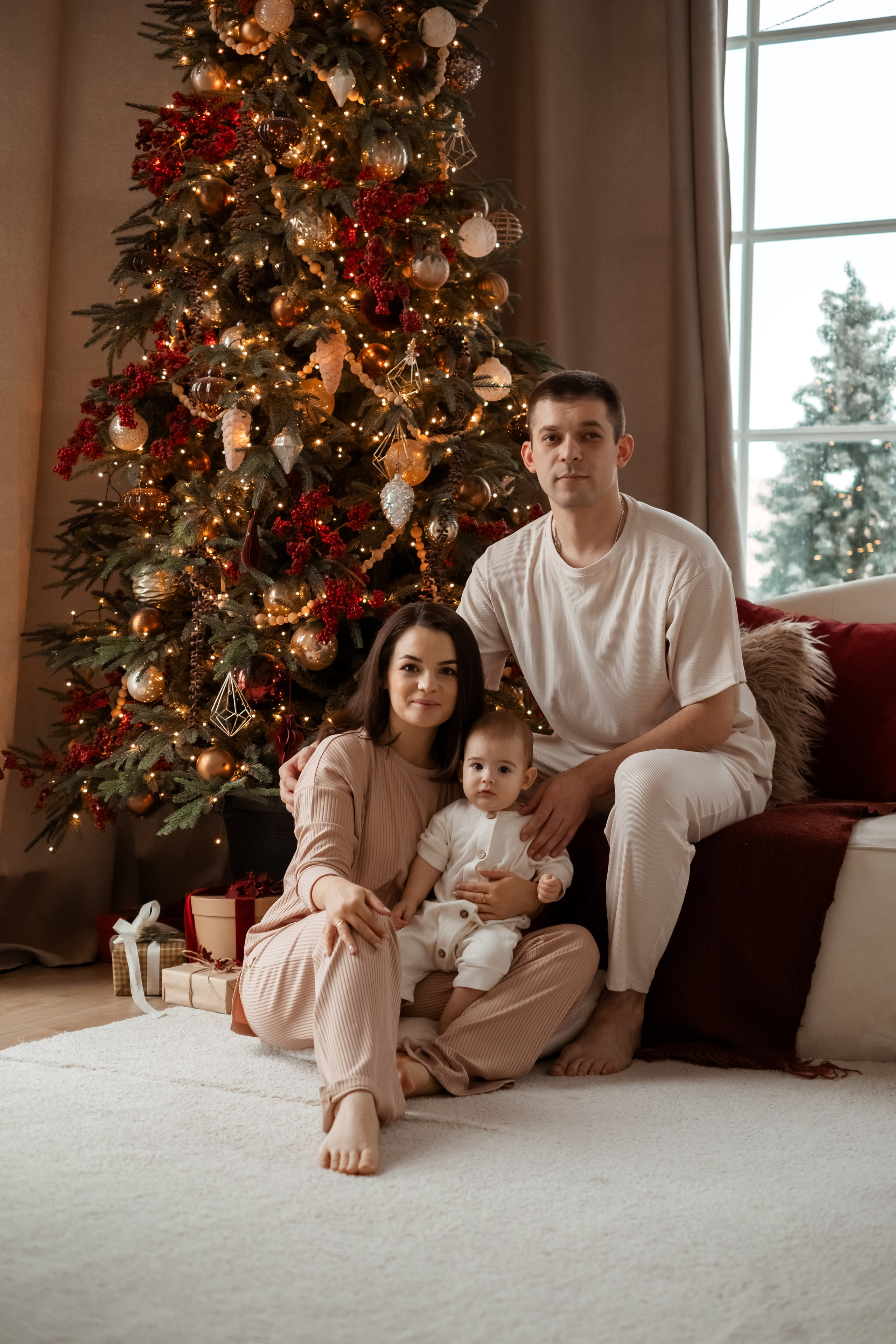 Семейная новогодняя фотосессия. Семейный и детский фотограф в Мелитополе /Наталья Зацеркляная