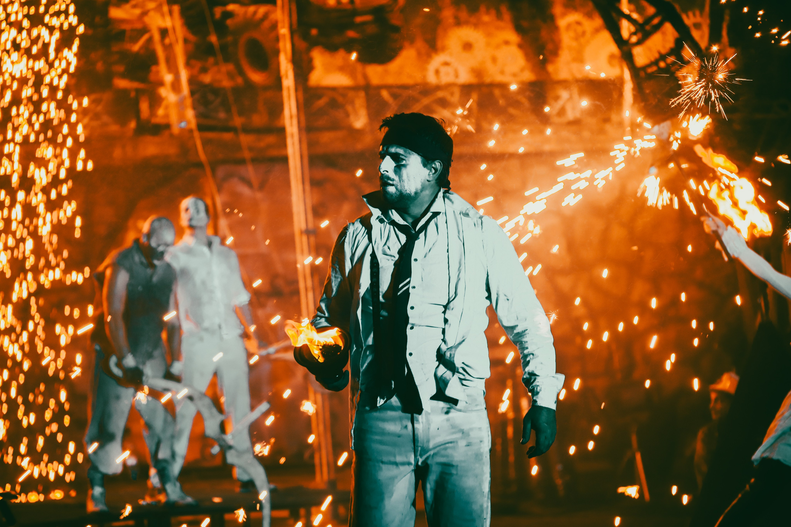 Съемки каскадерских шоу