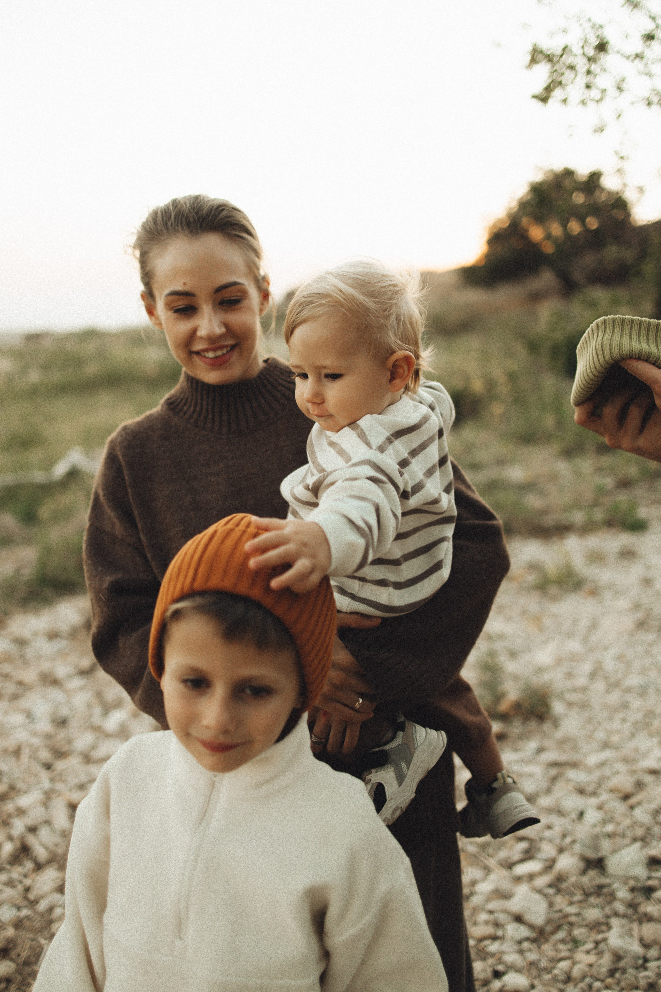 Семейная история, закат в Мержаново. Семейный и детский фотограф, таганрог, ростов-на-дону