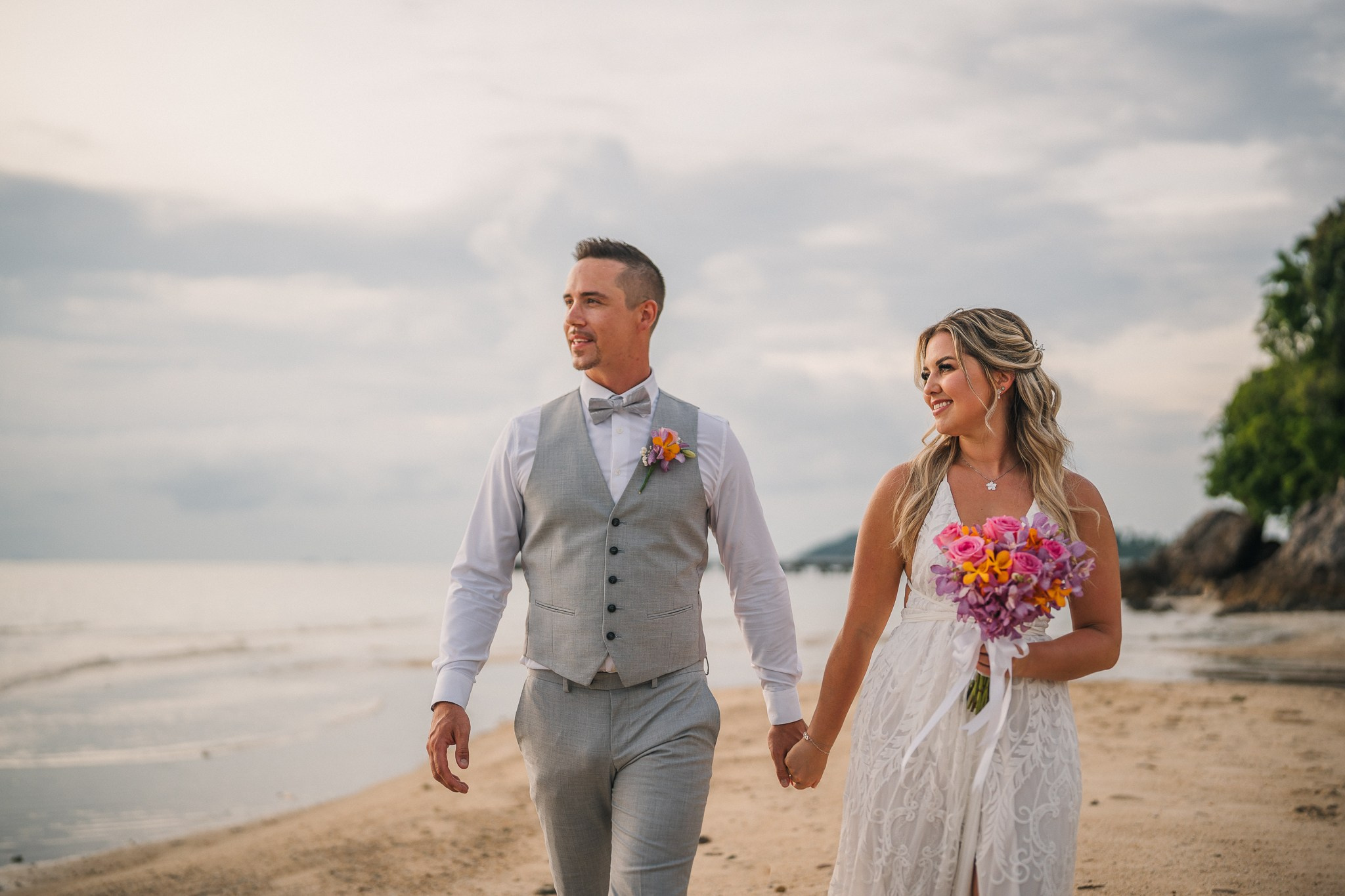 Andrew and Ashley 15.04.2025. Mariage à Koh Samui, en Thaïlande. Whatsapp: +66 94 3 650 301