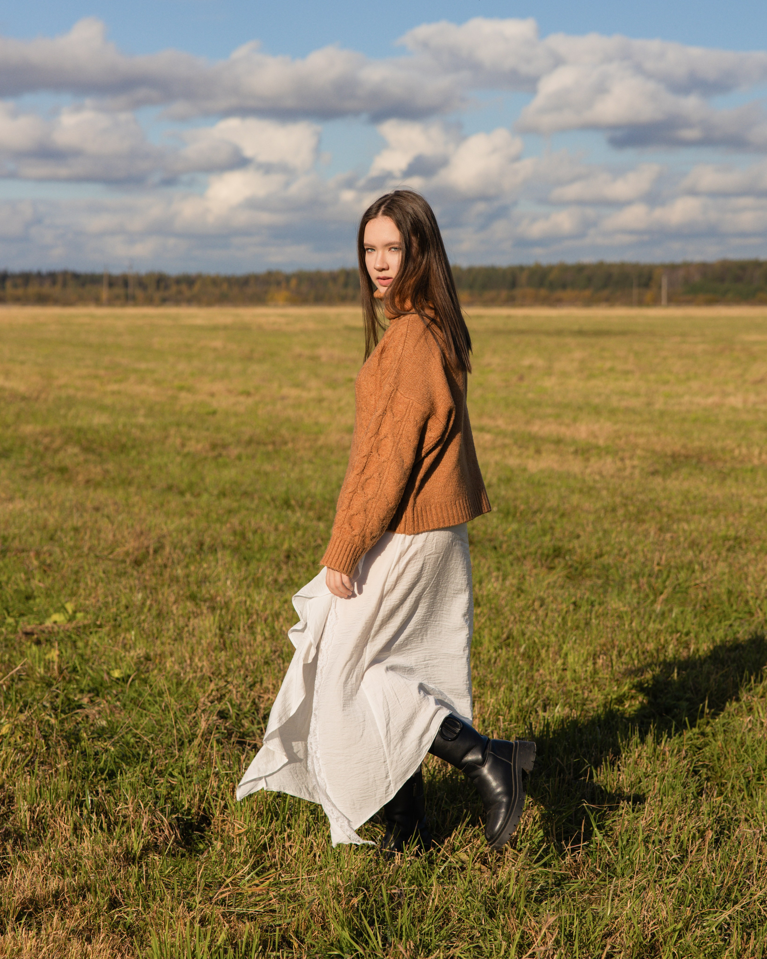 Прогулка в поле осенью. Фотограф в Санкт-Петербурге Вагнер Юлия