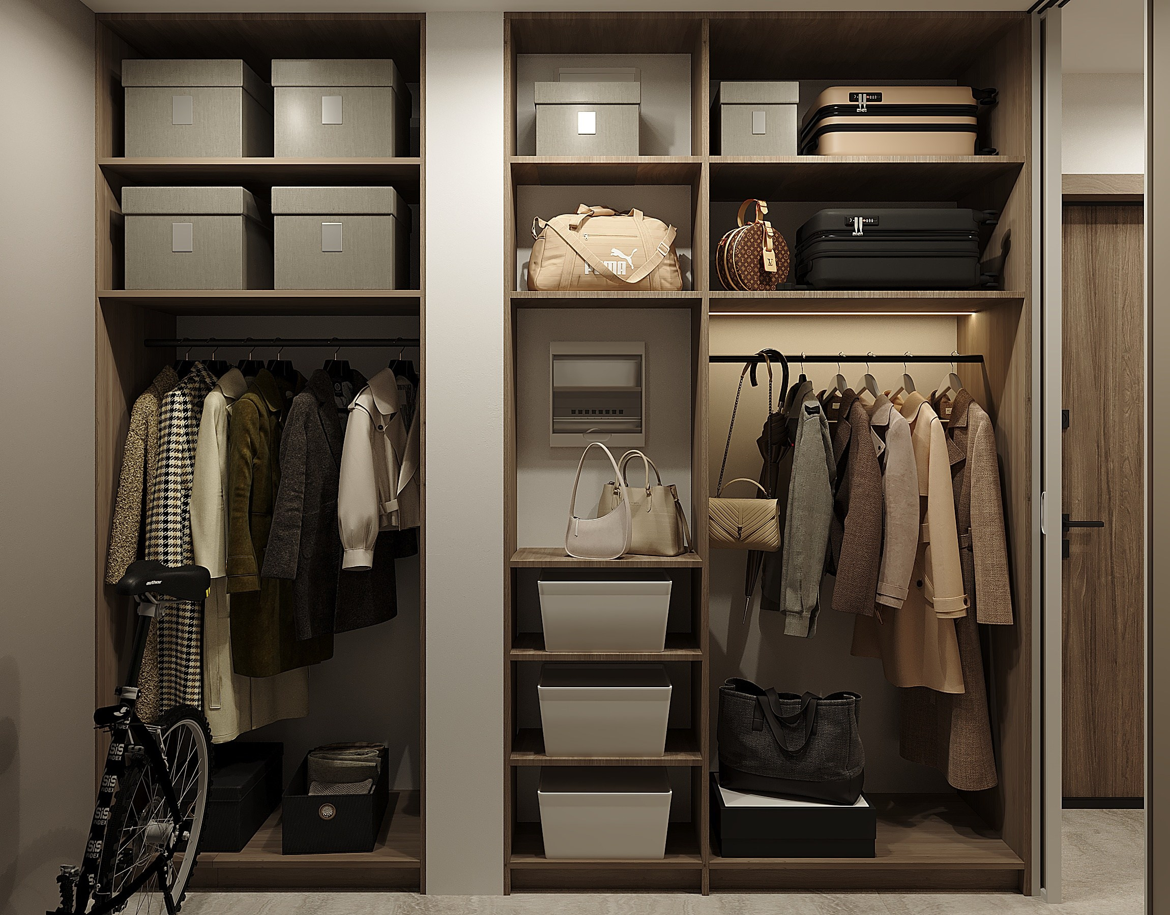 Современная квартира с элементами джапанди. Lina architector | Дизайн интерьера