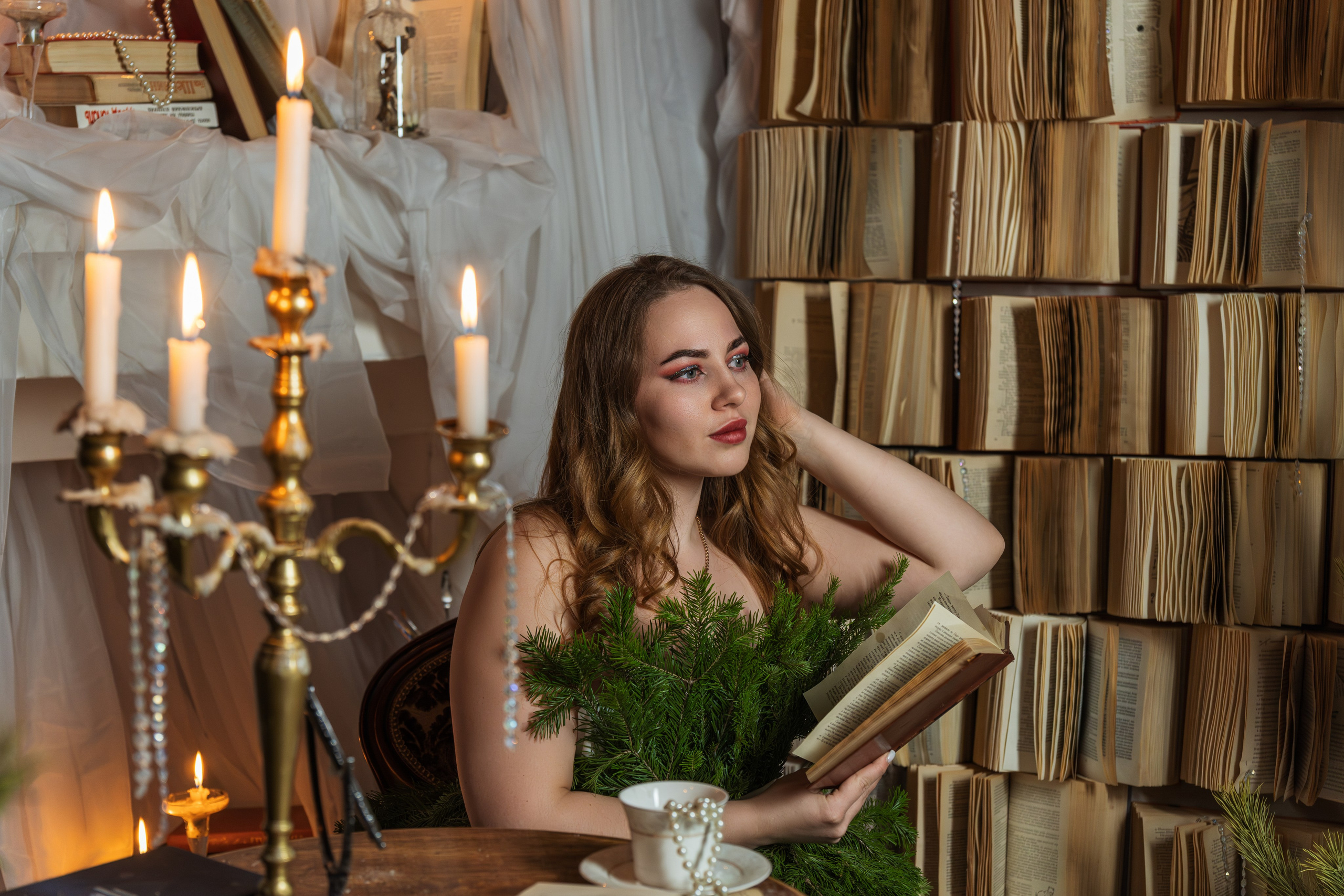 Виктория в пихтовом платье. Портретный, репортажный и свадебный фотограф в Екатеринбурге Денис Южаков