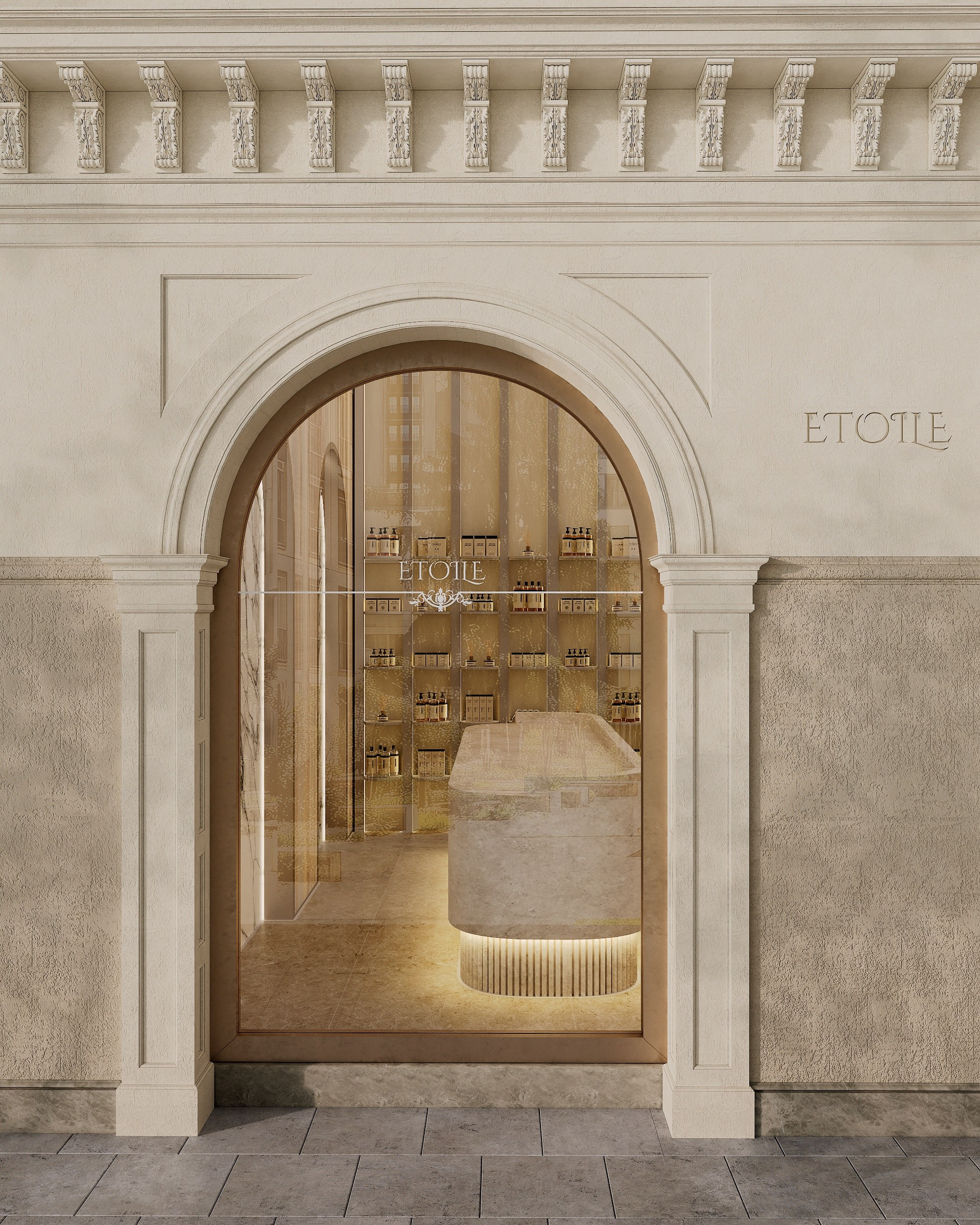 ETOILE cosmetics boutique. Solovets visualization