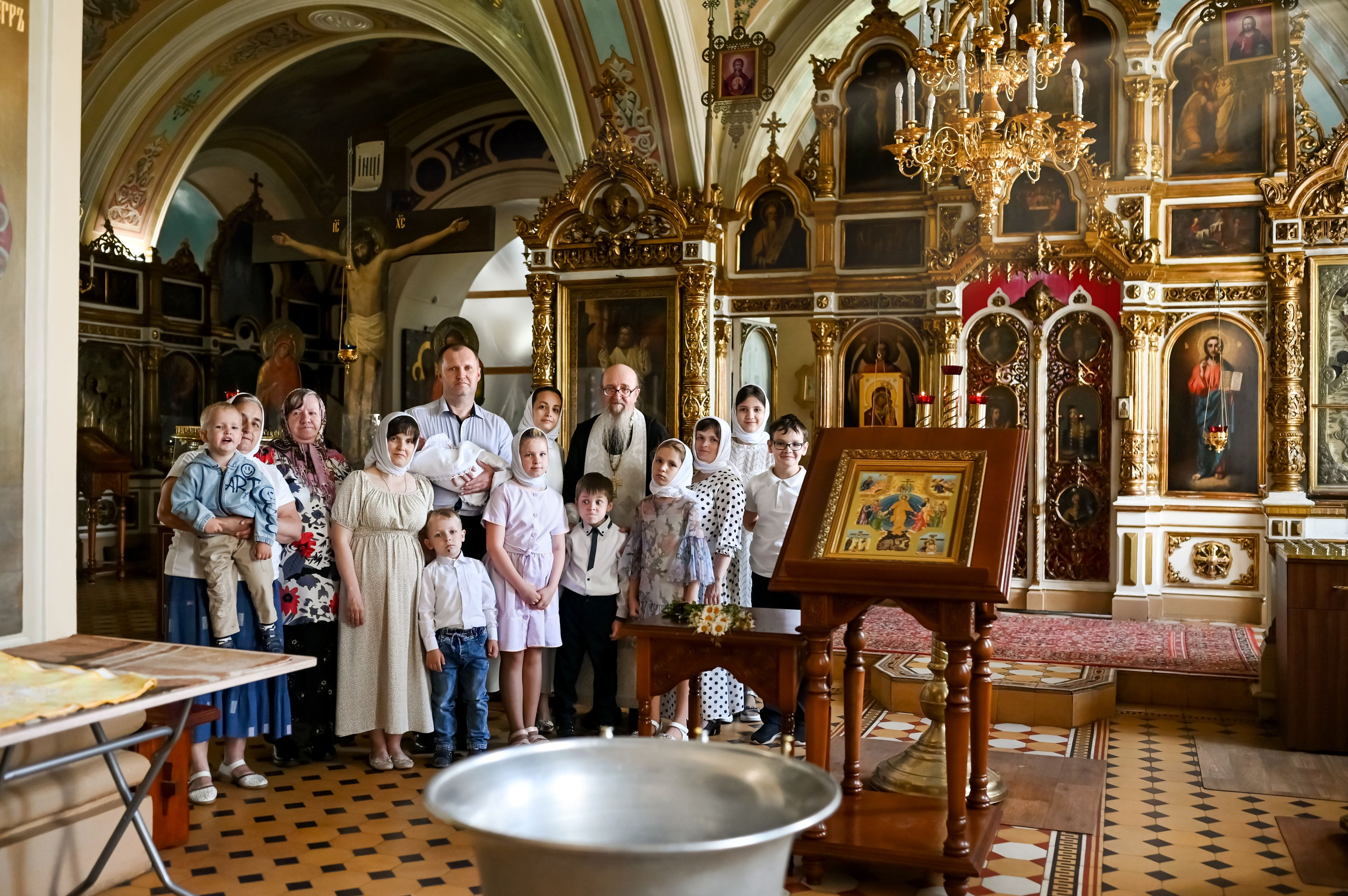 Крещение Ксении. Семейный фотограф в г. Воскресенск Наталия Молева