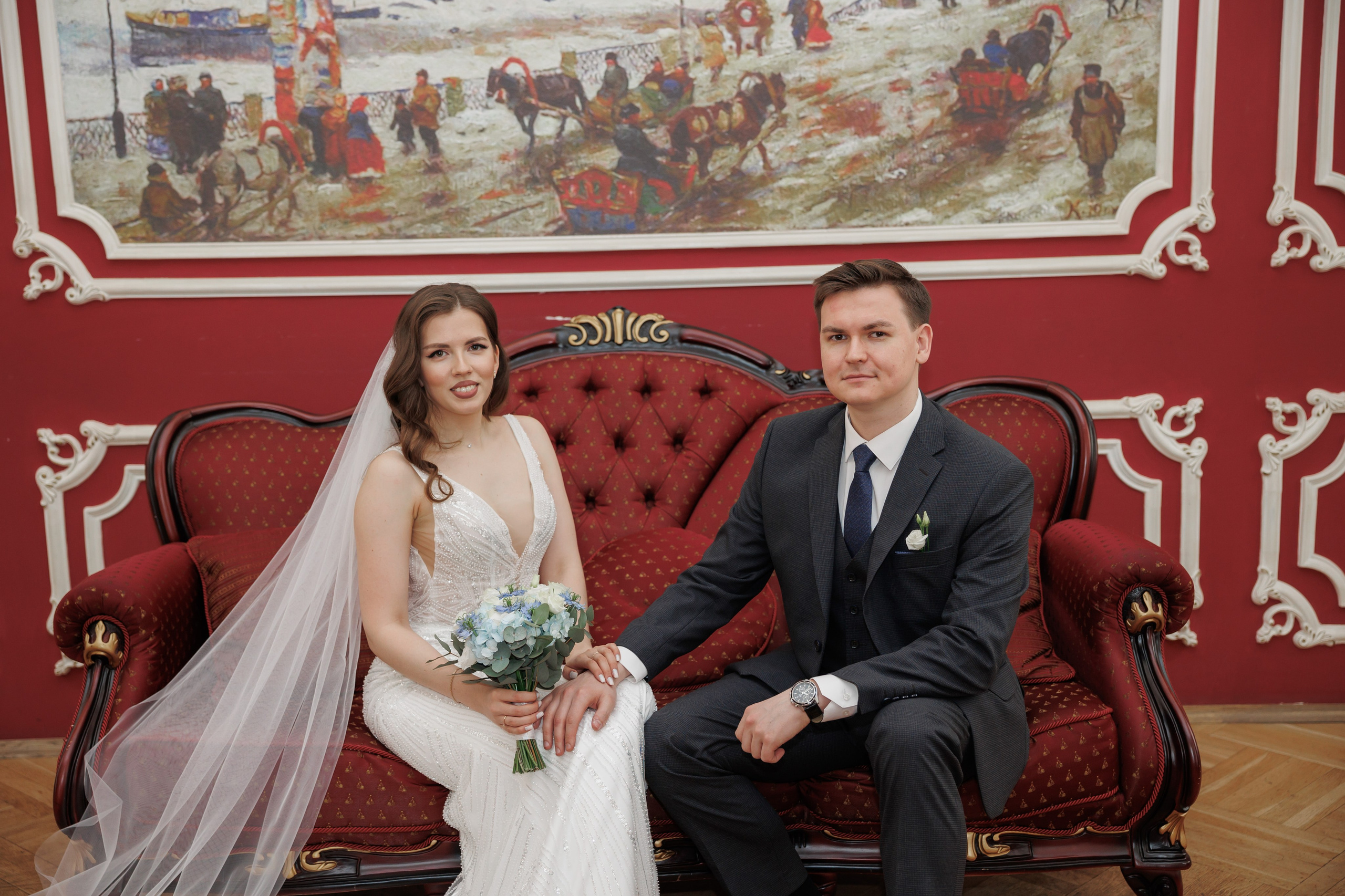 Даша и Дима, Грибоедовский ЗАГС. Свадебный и репортажный фотограф (Москва, Королев и другие)