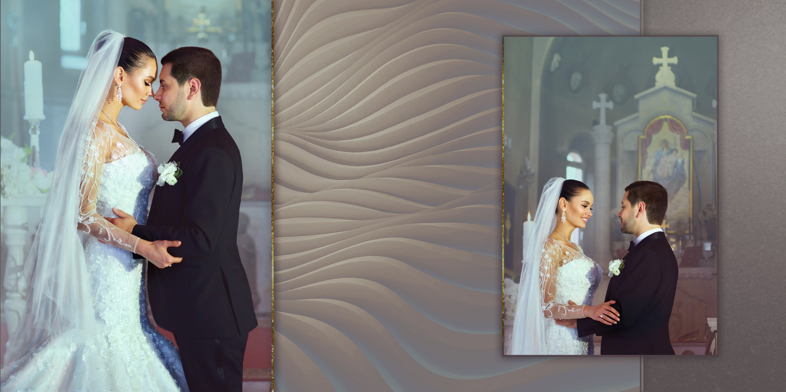 Свадебная фотокнига. Фотограф Кирсанова Наталия. Фотохудожник Наталия Кирсанова