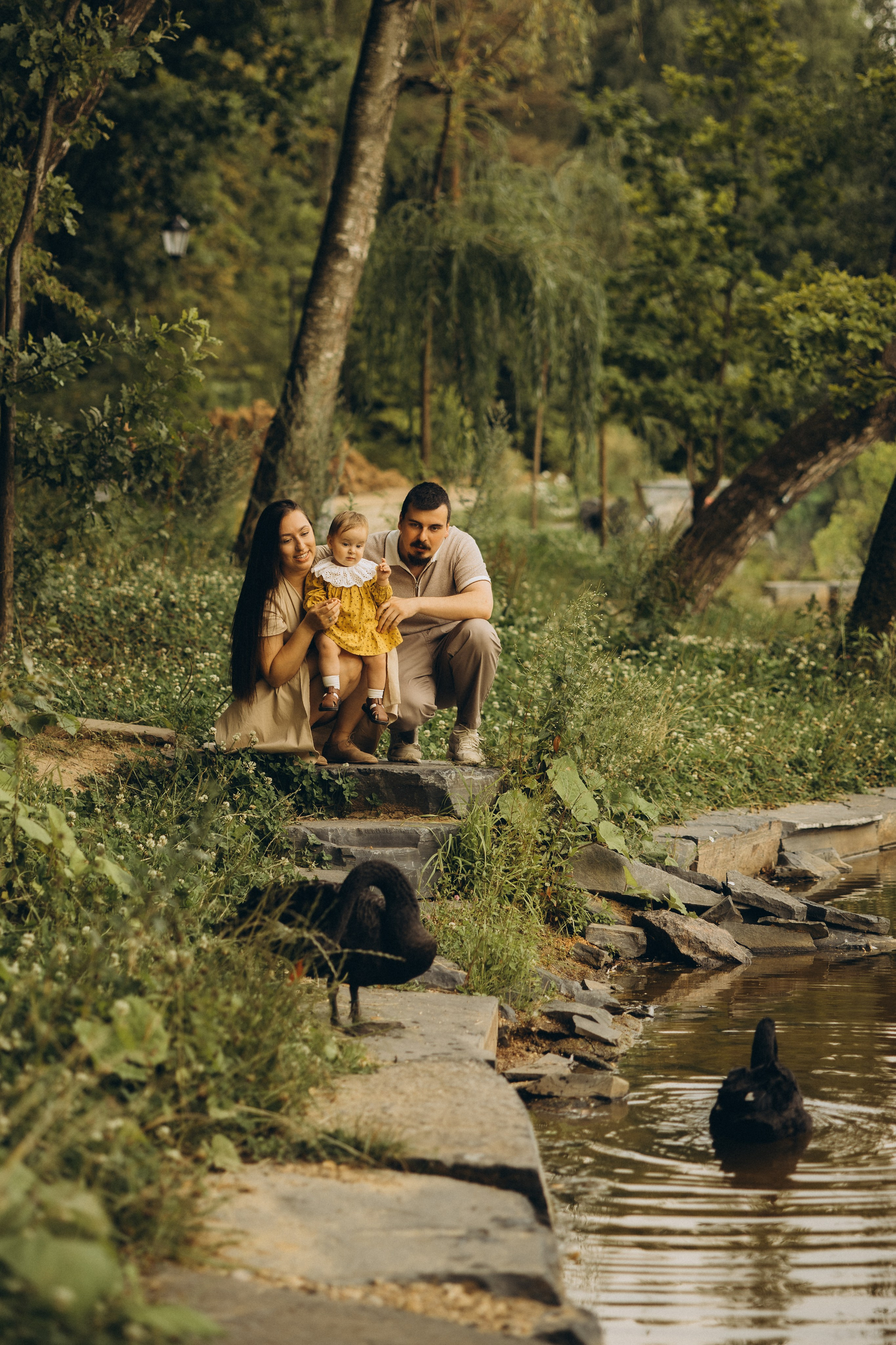 Тасечка и родители. Семейный фотограф в Москве Алина Киблина