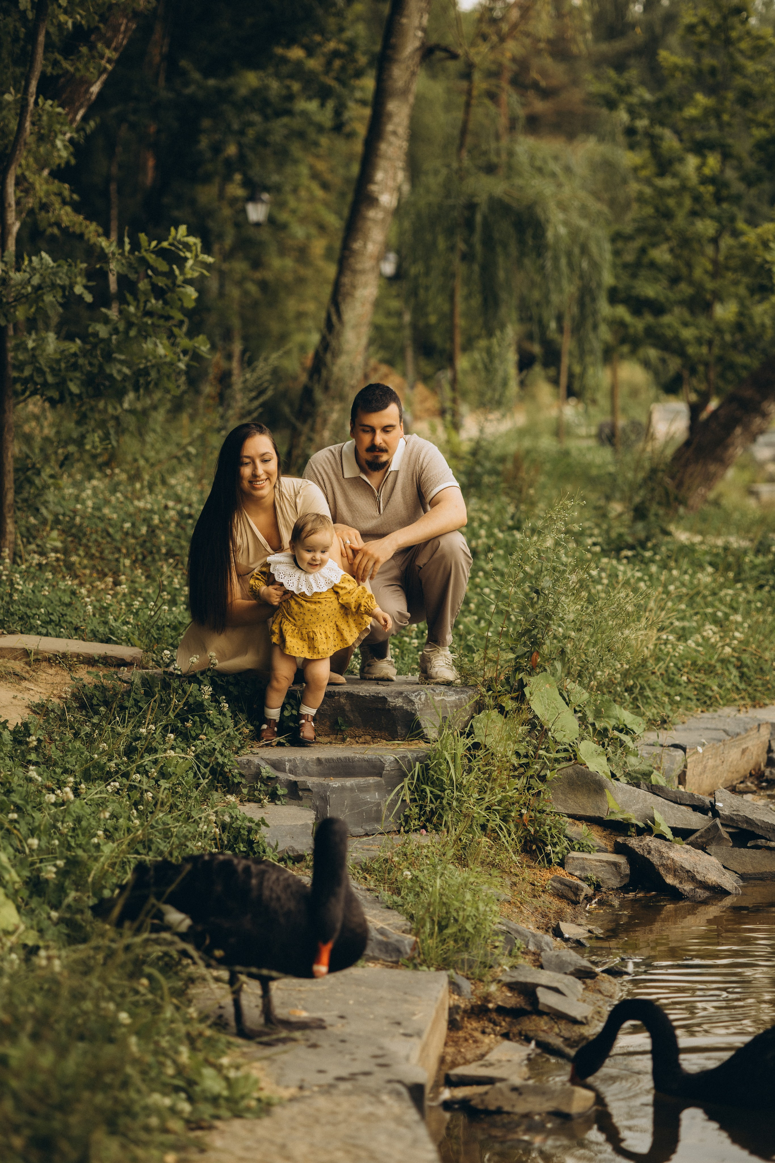 Тасечка и родители. Семейный фотограф в Москве Алина Киблина