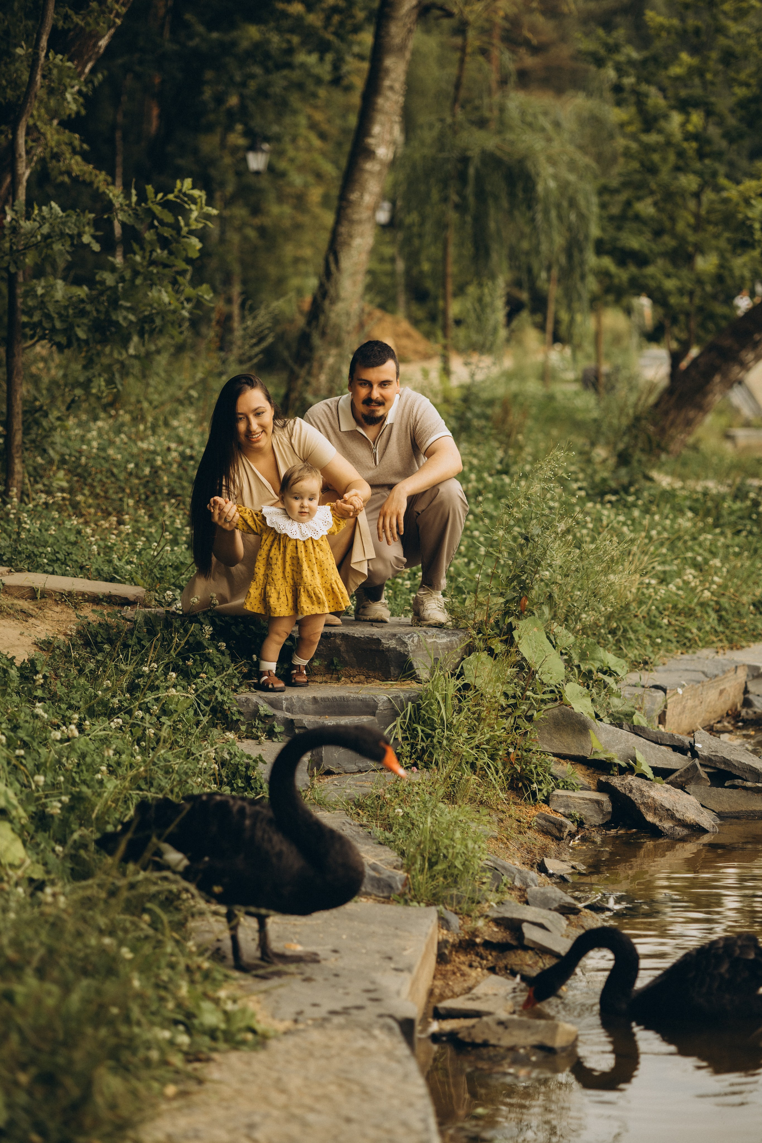 Тасечка и родители. Семейный фотограф в Москве Алина Киблина