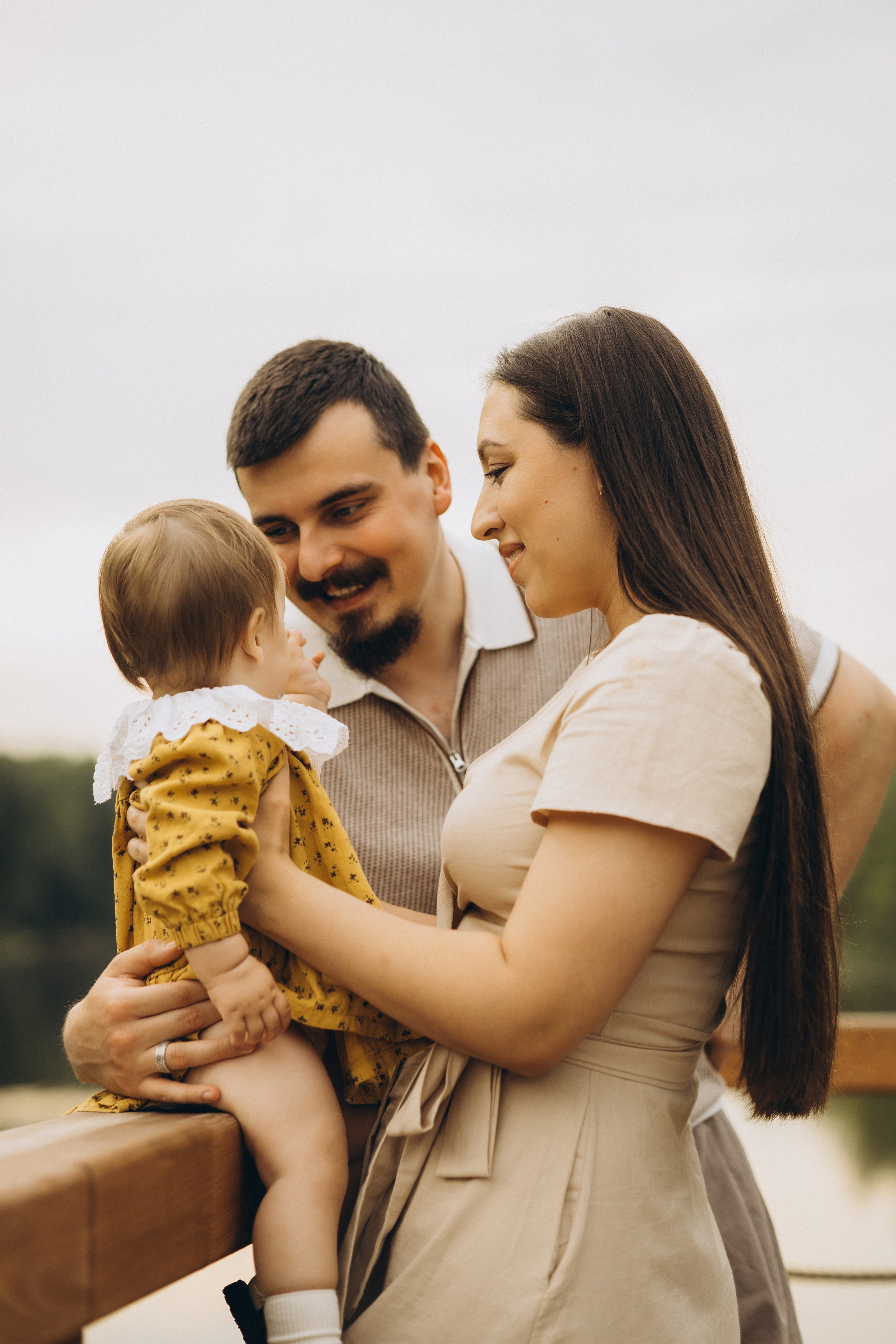Тасечка и родители. Семейный фотограф в Москве Алина Киблина