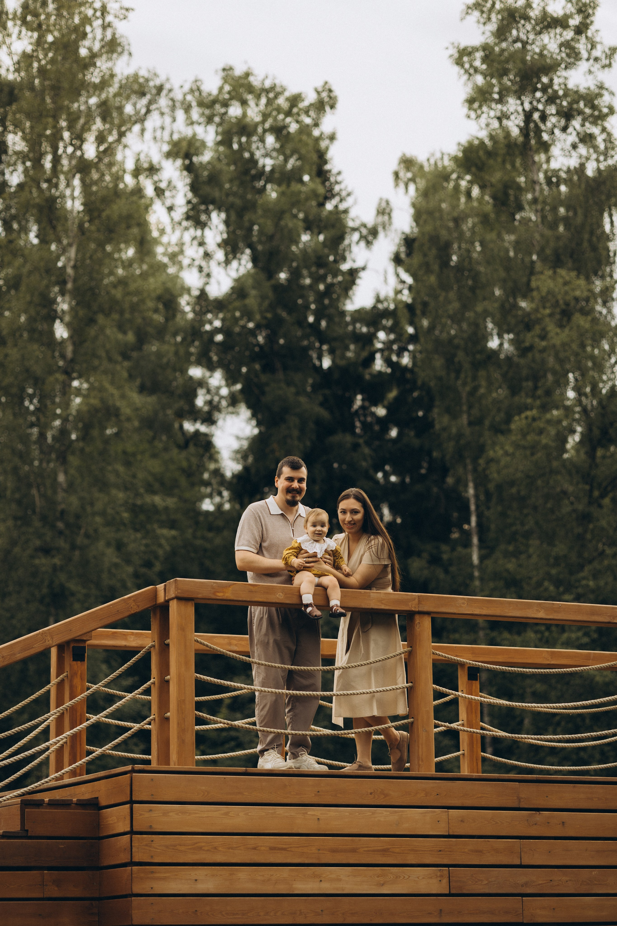 Тасечка и родители. Семейный фотограф в Москве Алина Киблина