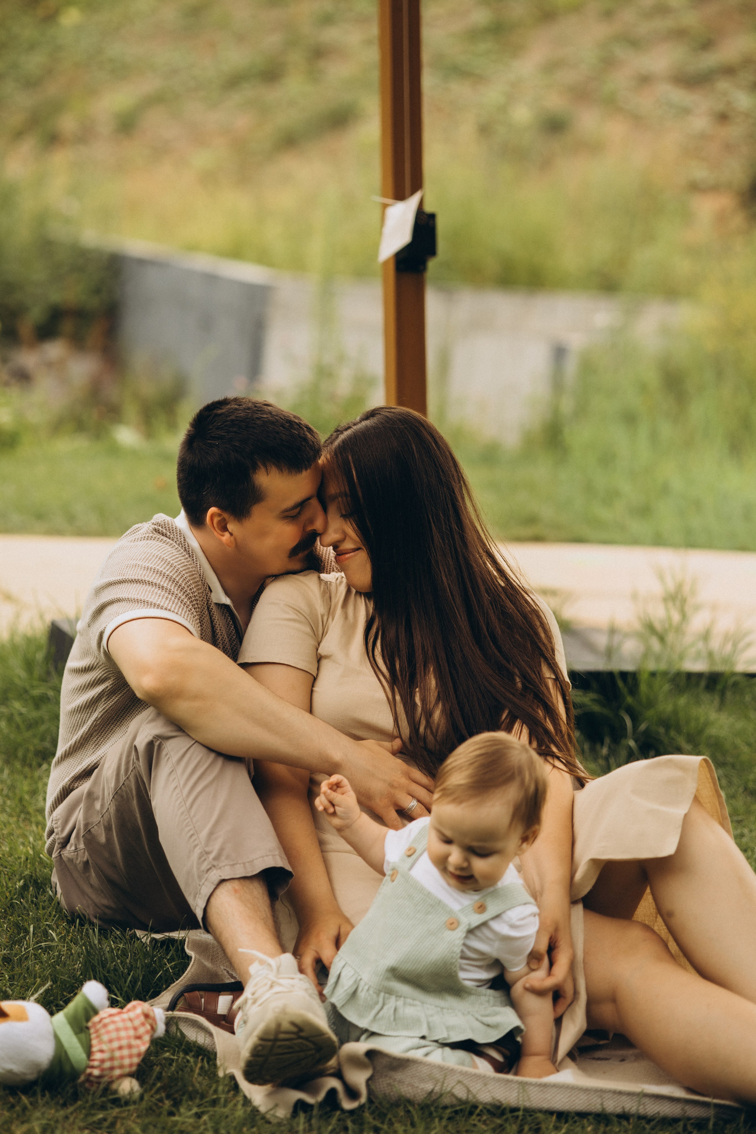 Тасечка и родители. Семейный фотограф в Москве Алина Киблина