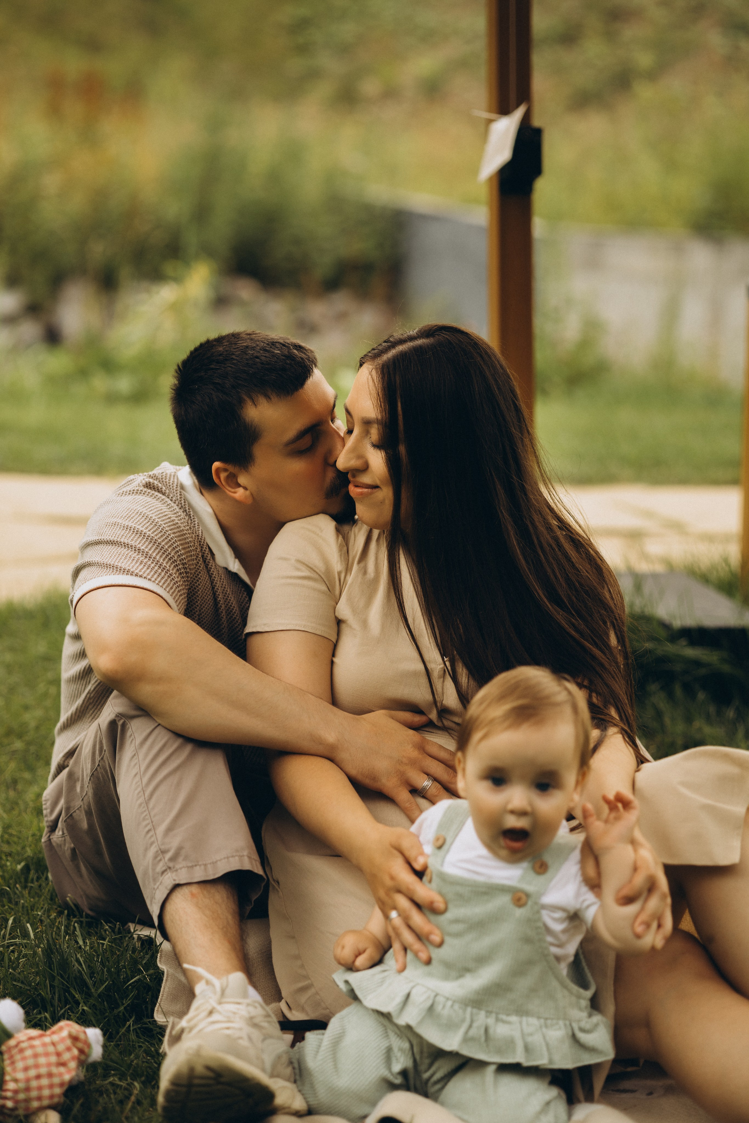 Тасечка и родители. Семейный фотограф в Москве Алина Киблина