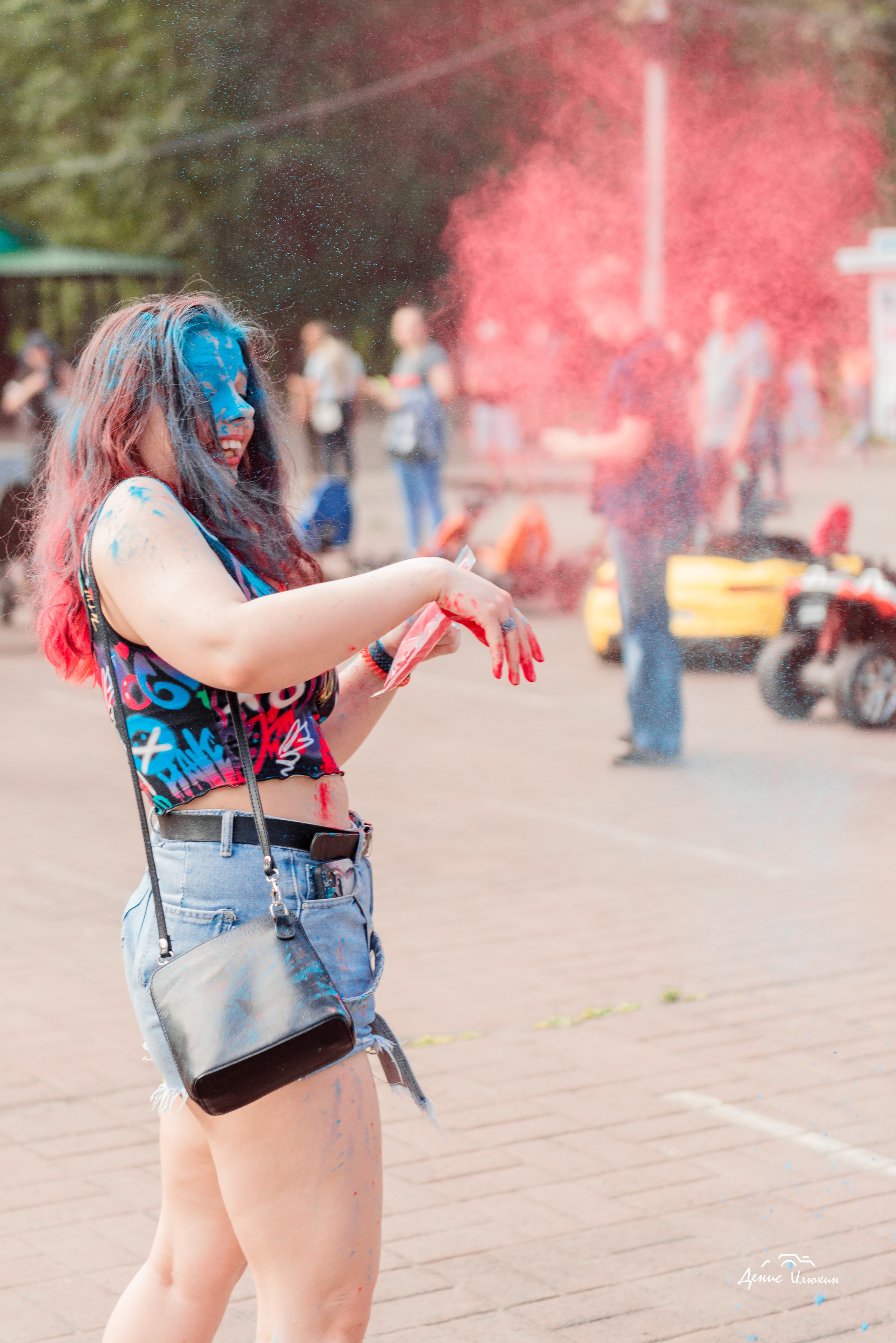 Краски Холи в Комсомольском Парке 2023. Детский фотограф, семейный фотограф и репортажи в Кемерово