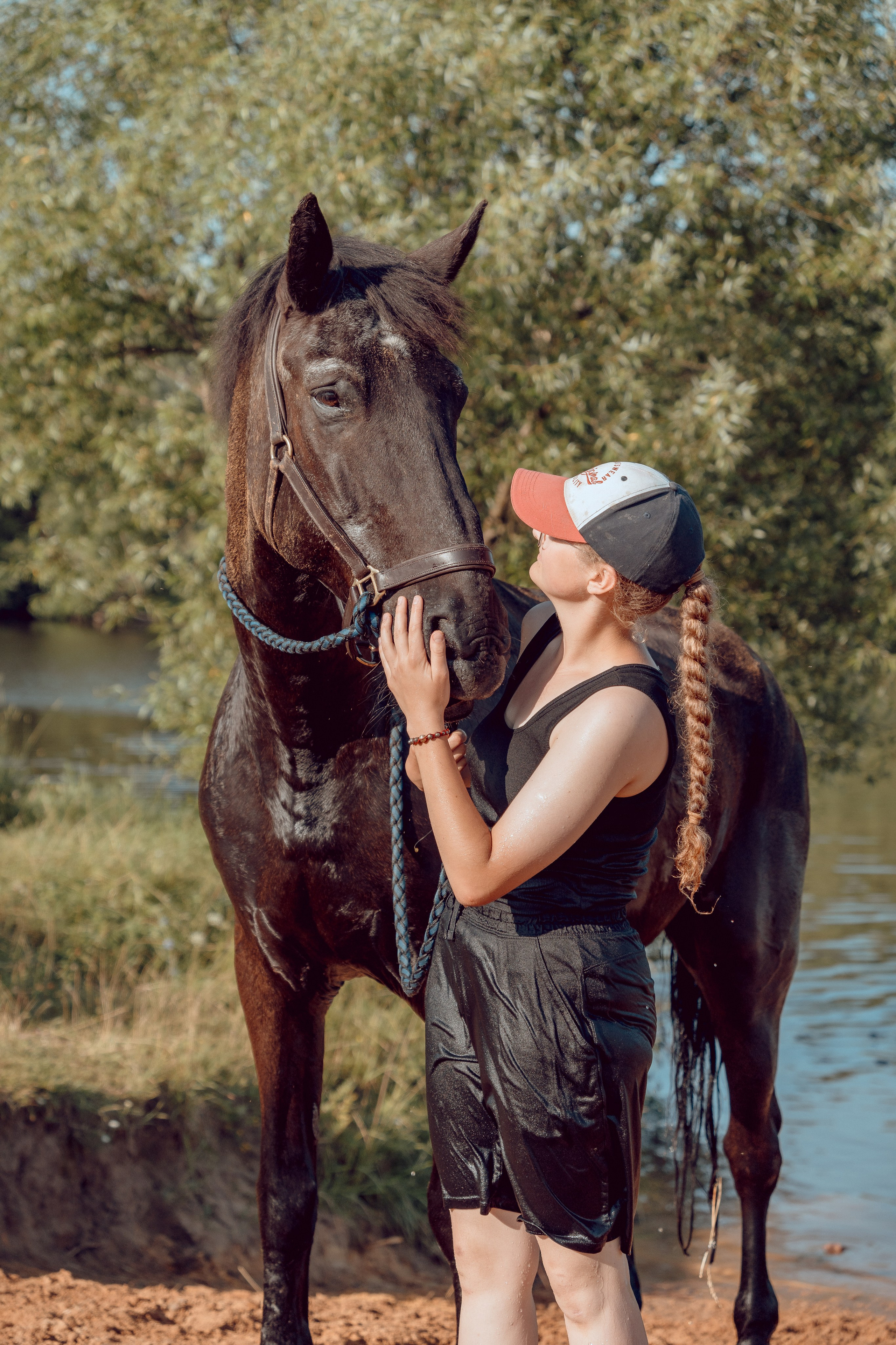 Купание лошадей 05.07.2024. Портретный и семейный фотограф в Москве/Видное