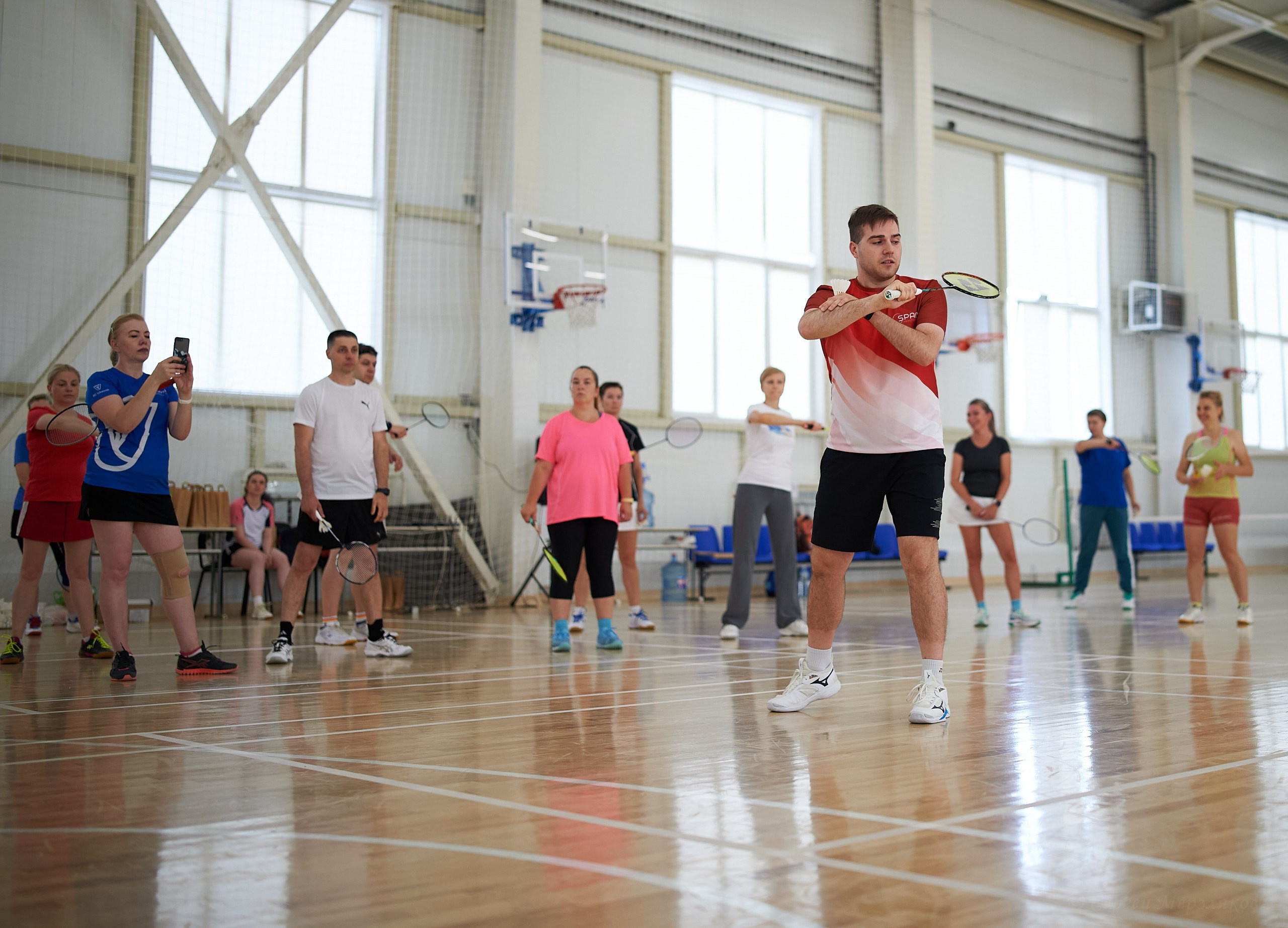 Бадминтон. Мастер-класс Любови Сухановой. Ижевск. 20.07.2024. Спортивный репортажный фотограф в Ижевске Сергей Мерзляков