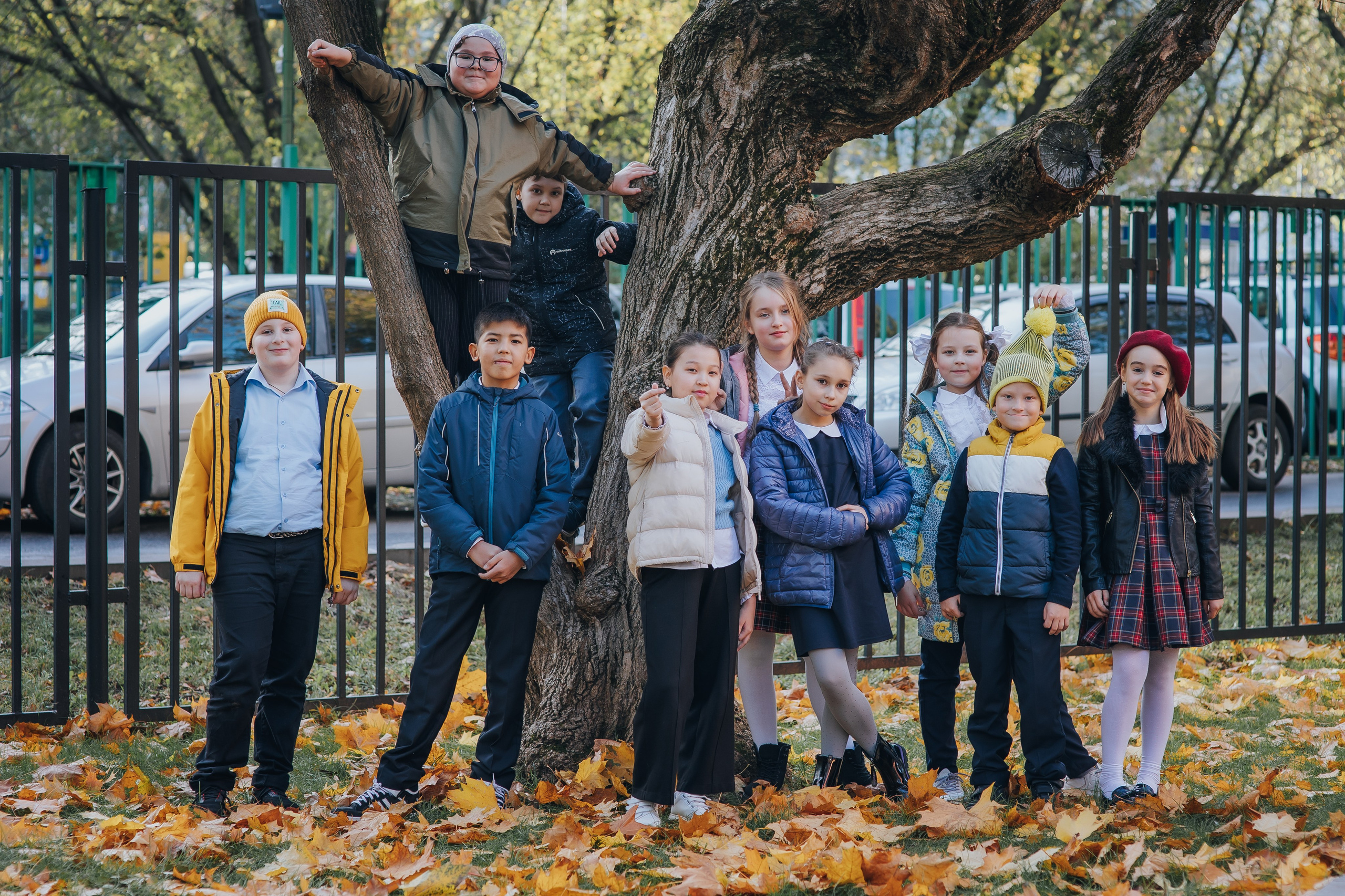 Осенняя съемка 4 класса для Выпускных альбомов. Семейный фотограф в Москве Наталья Чуб, заказать Фотокнигу