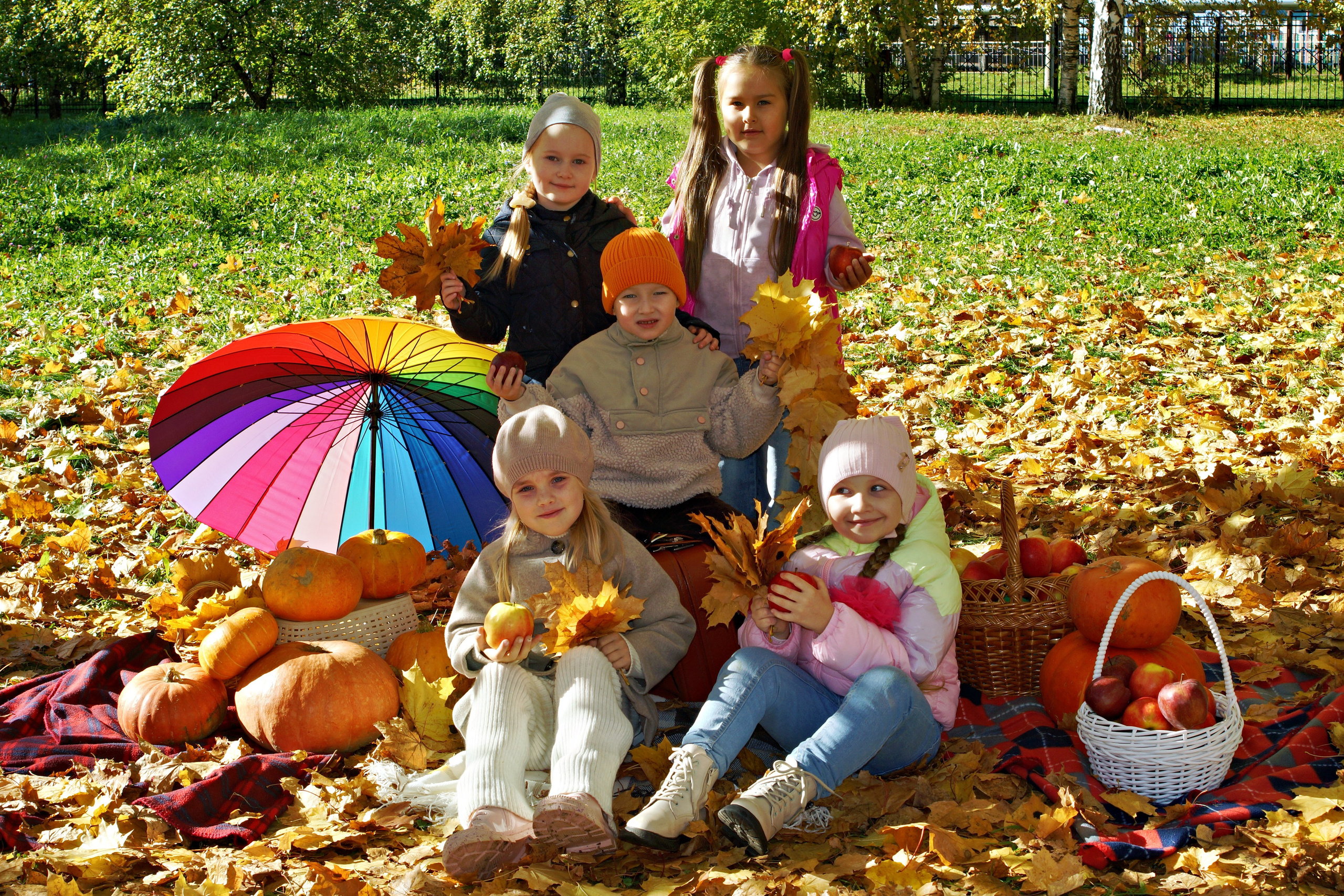 Осенняя фотосессия в детском саду г. Йошкар-Ола