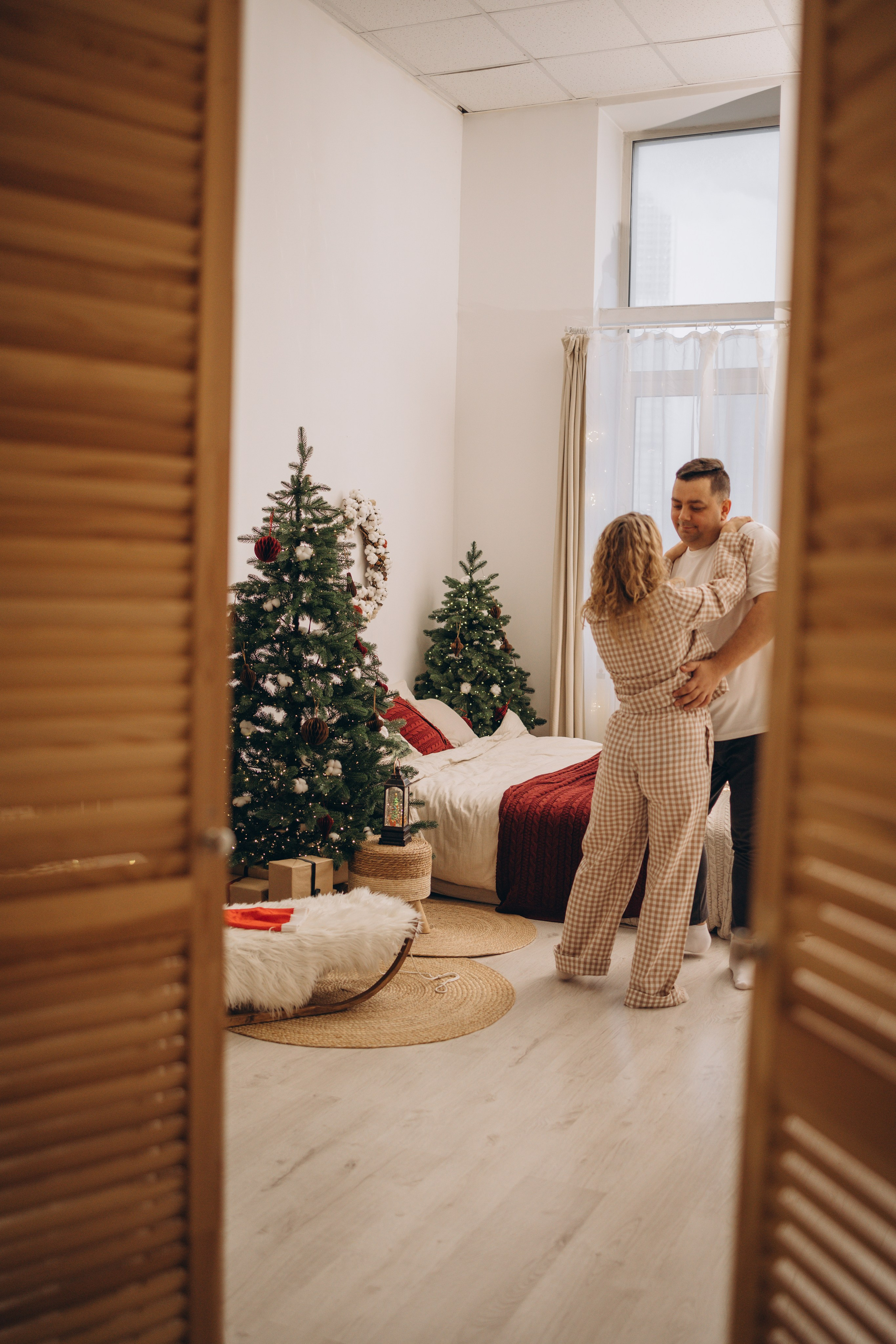 Семейная новогодняя фотосессия в ожидании малыша. Семейный и детский фотограф, женский портрет Москва Светлана Мертикова