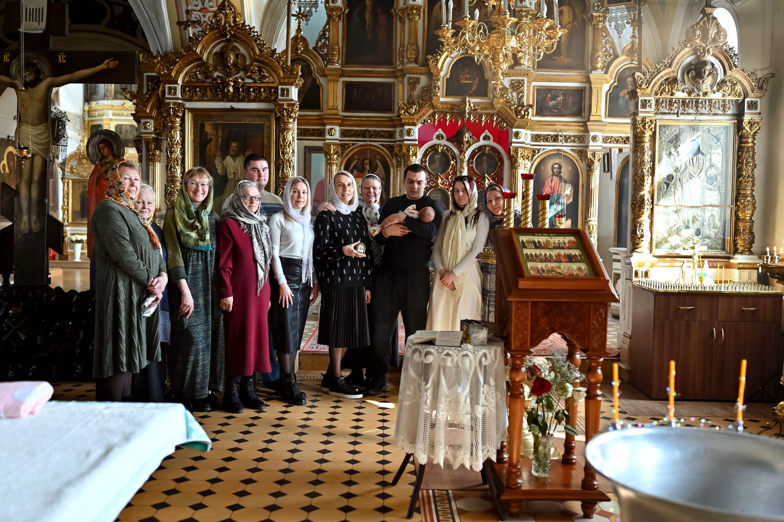 Крещение Александры. Семейный фотограф в г. Воскресенск Наталия Молева