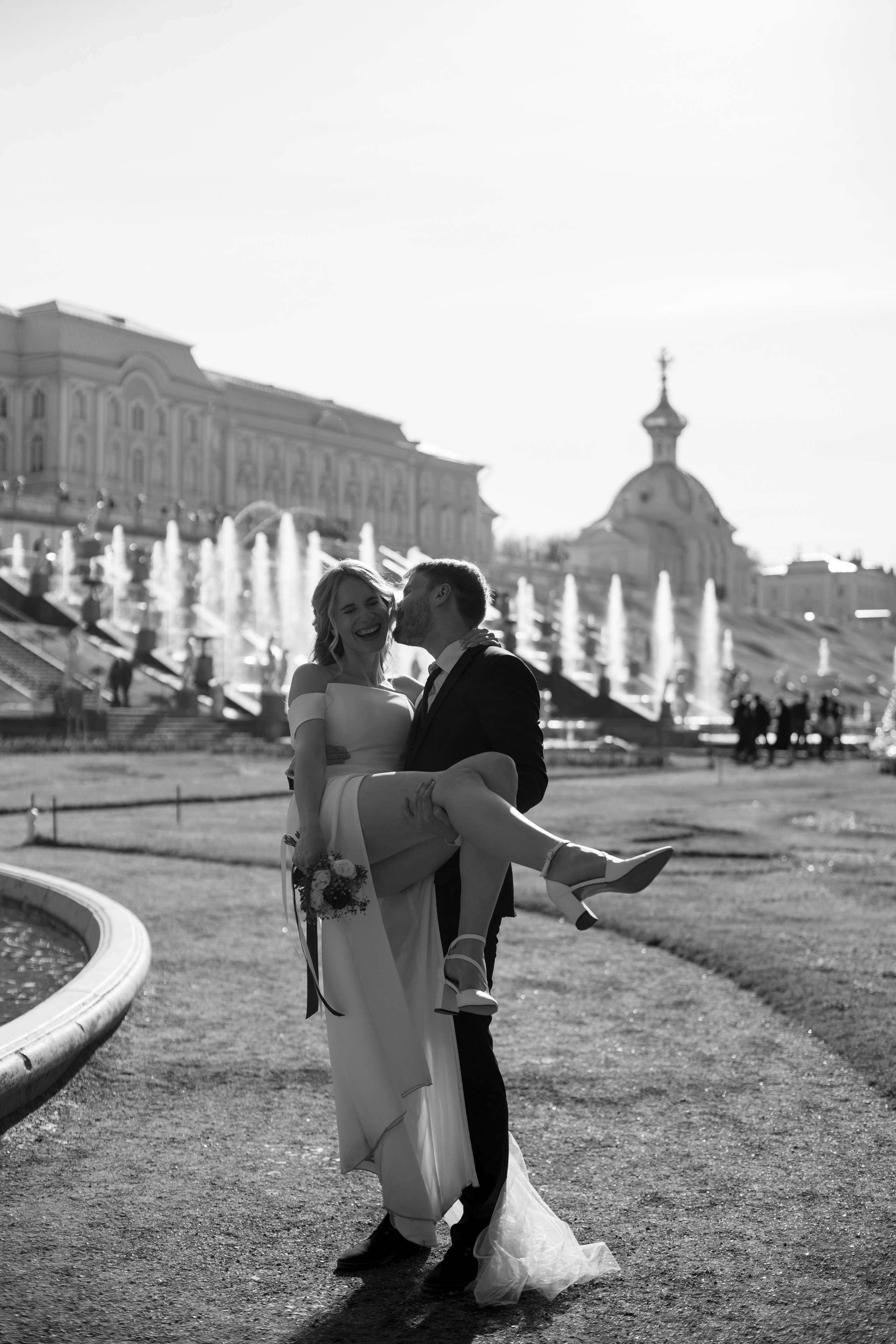 Петергоф / ЗАГС + прогулка. Свадебный и семейный фотограф в Москве Диана Левченко