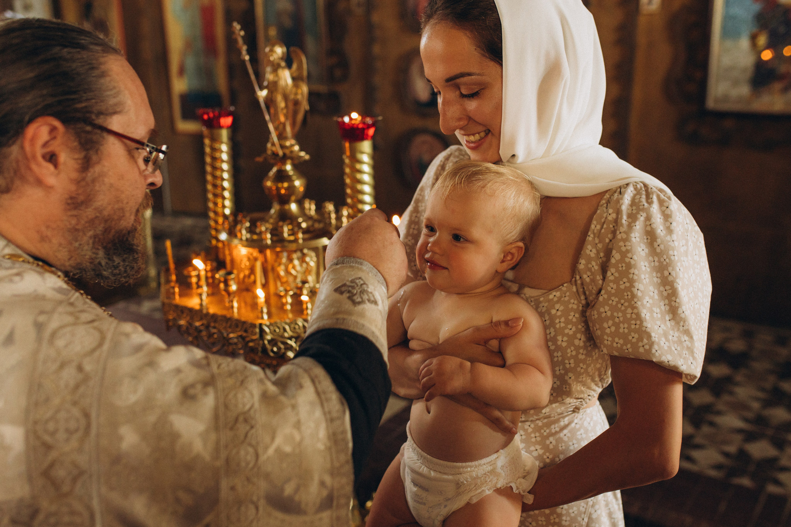 Крещение Марии. Семейный фотограф в Обнинске