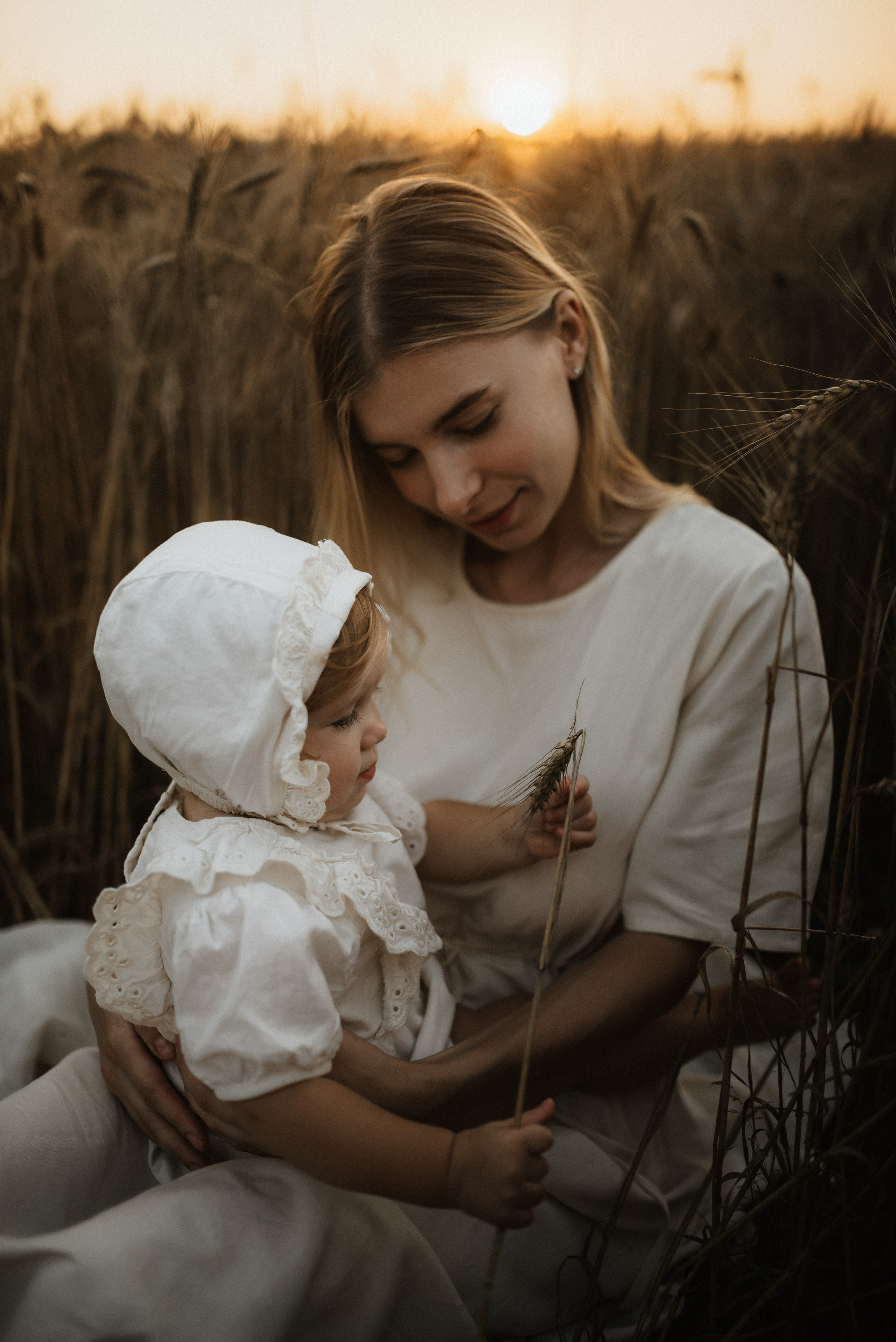 Красивая закатная история мамы и дочки. Фотограф Алексин, Тула