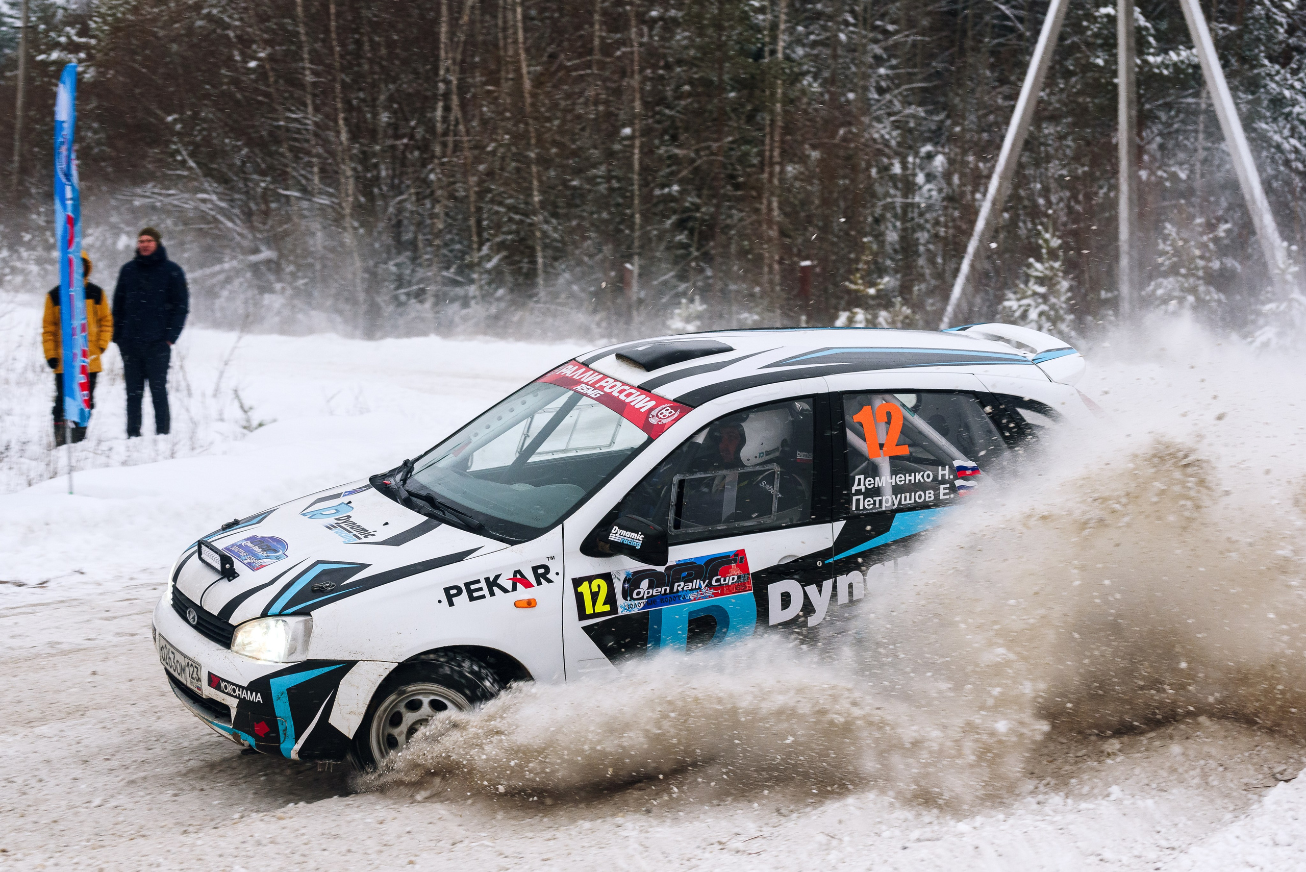 Серия Open Rally Cup, ралли во Владимирской области Золотые ворота, Ликино, 2024. Николай Демченко и Евгений Петрушов, команда Dynamic Racing.