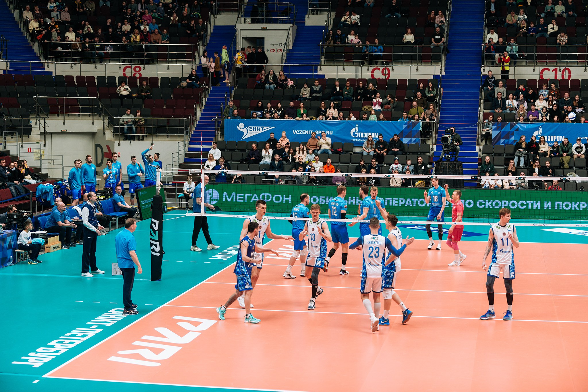 Зенит — Динамо-ЛО. Чемпионат России по волейболу. Февраль 24. Репортажный фотограф в Санкт-Петербурге Анастасия Клёпова