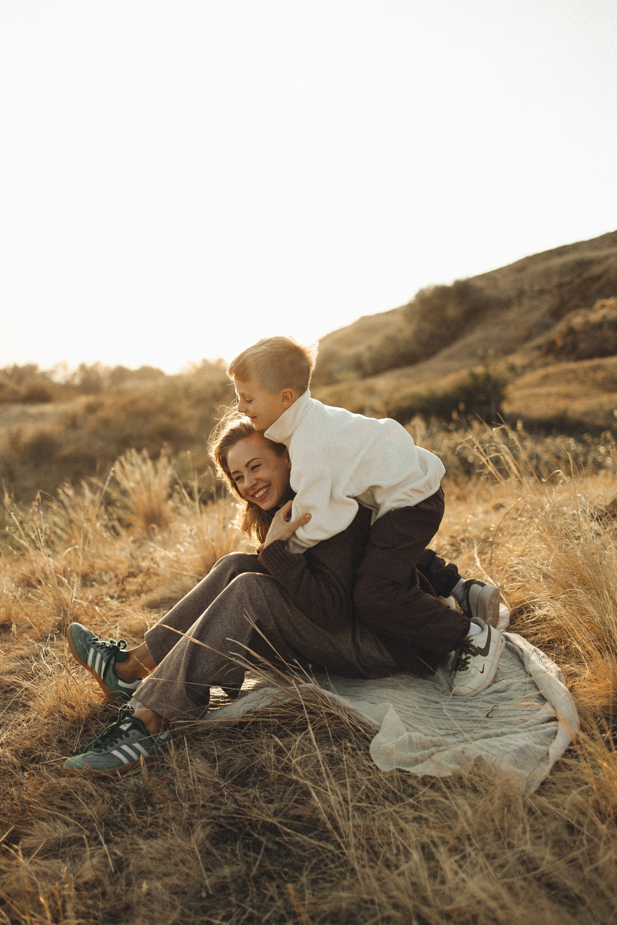 Семейная история, закат в Мержаново. Семейный и детский фотограф, таганрог, ростов-на-дону