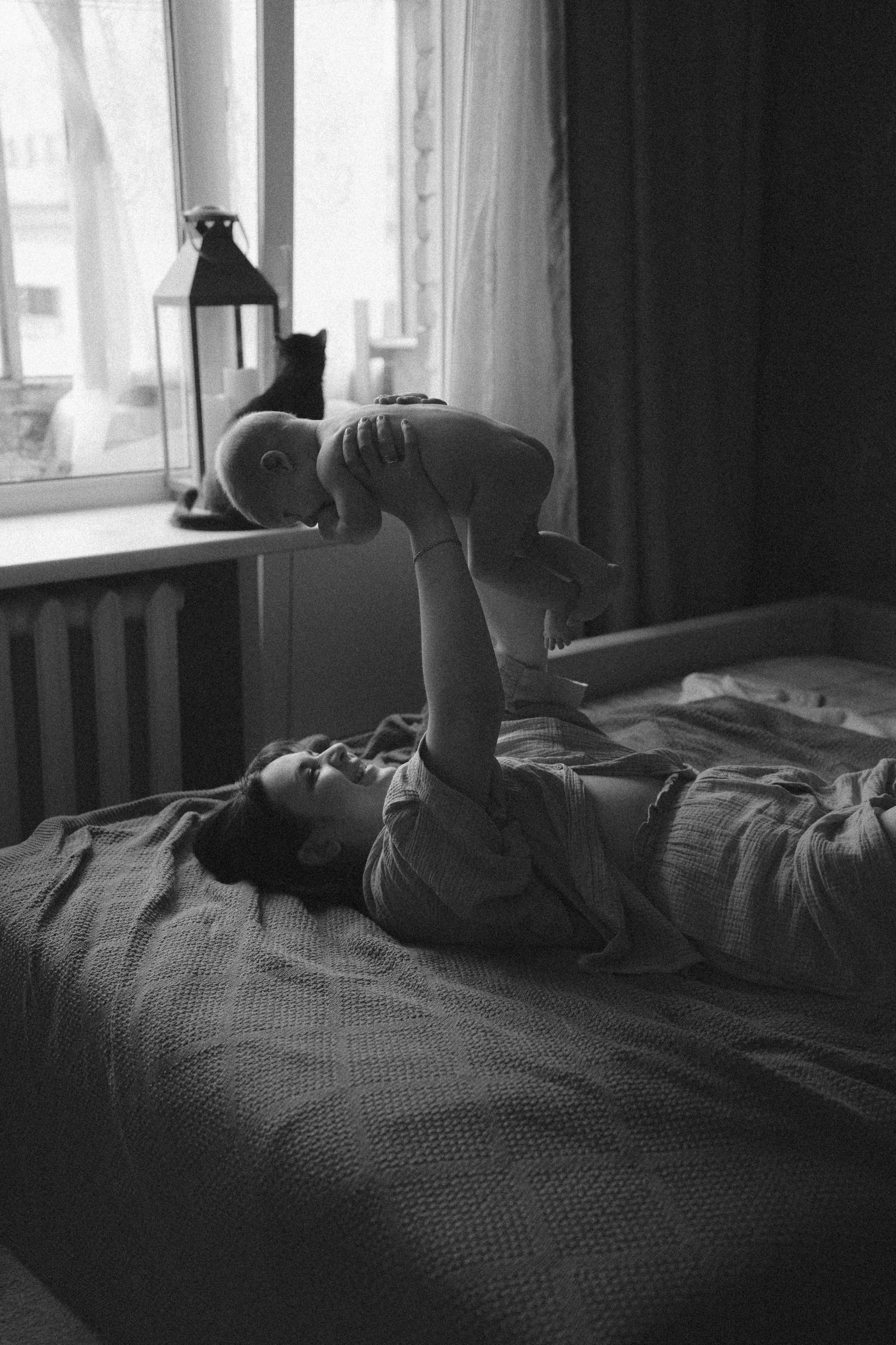 Саша, Лена и Федя. Семейный фотограф • Домашние съемки в Нижнем Новгороде