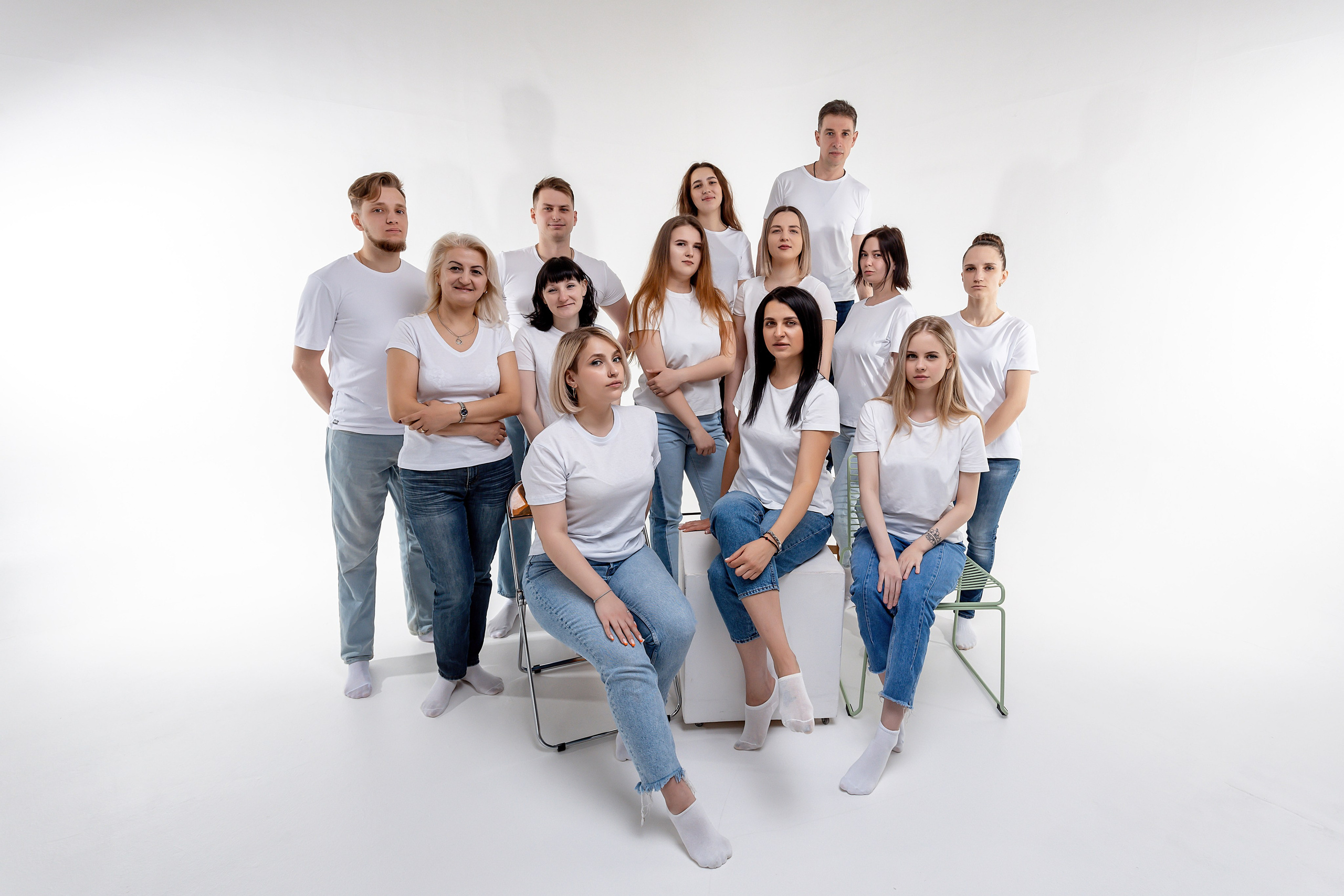 СЪЁМКА КОЛЛЕКТИВА В СТУДИИ. Свадебный фотограф в Воронеже Ирина Кривцова